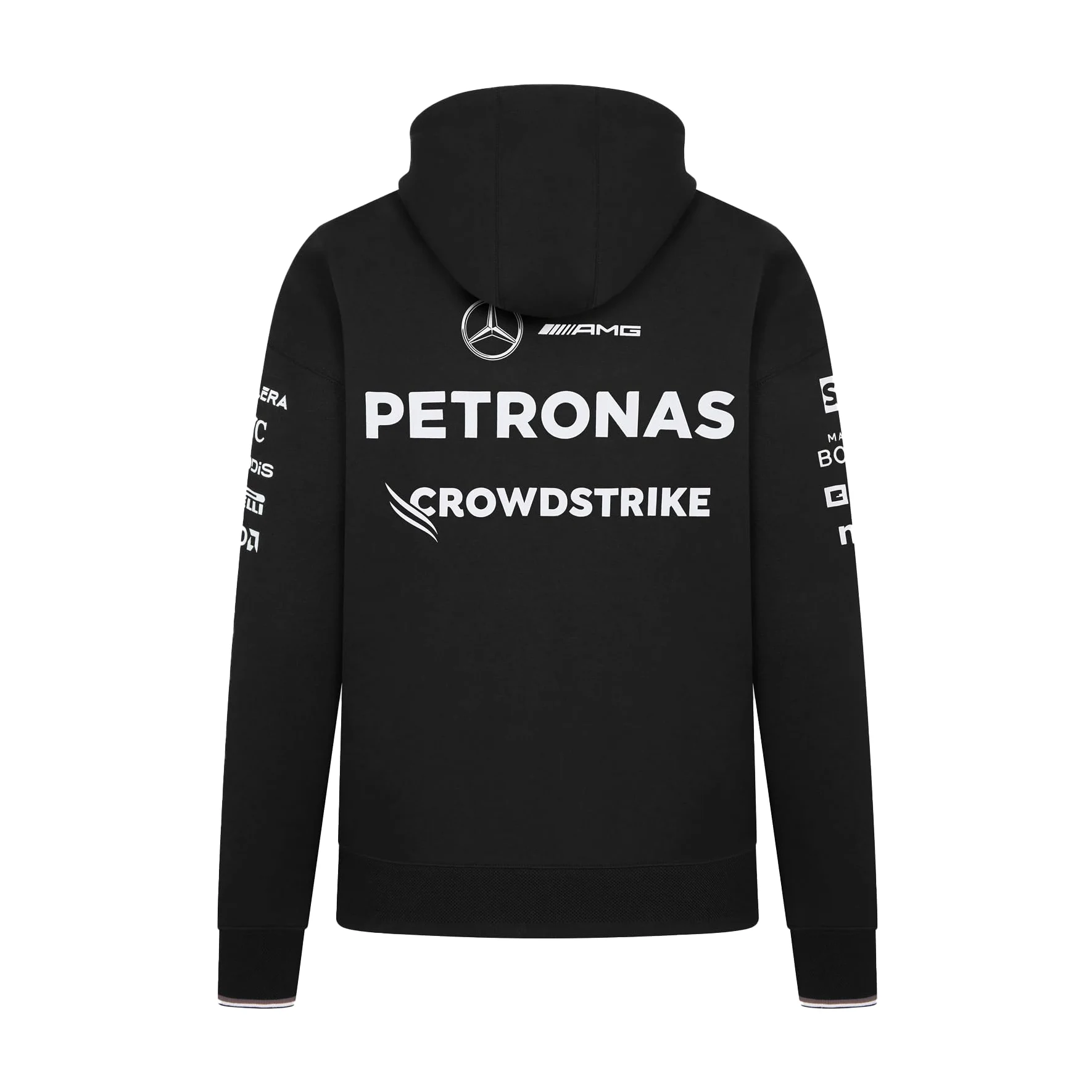 Mercedes AMG Petronas Sudadera con Capucha para Hombre F1 Team 2024 - Negro - Tamaño: XXL