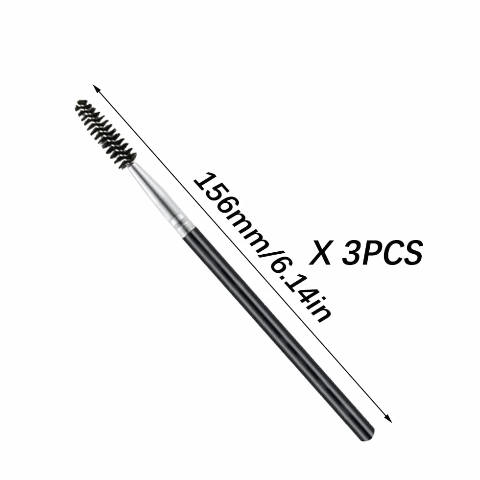 Cepillo de Pestañas 3 Pcs Peine de Pestañas Reutilizable Herramientas de Maquillaje