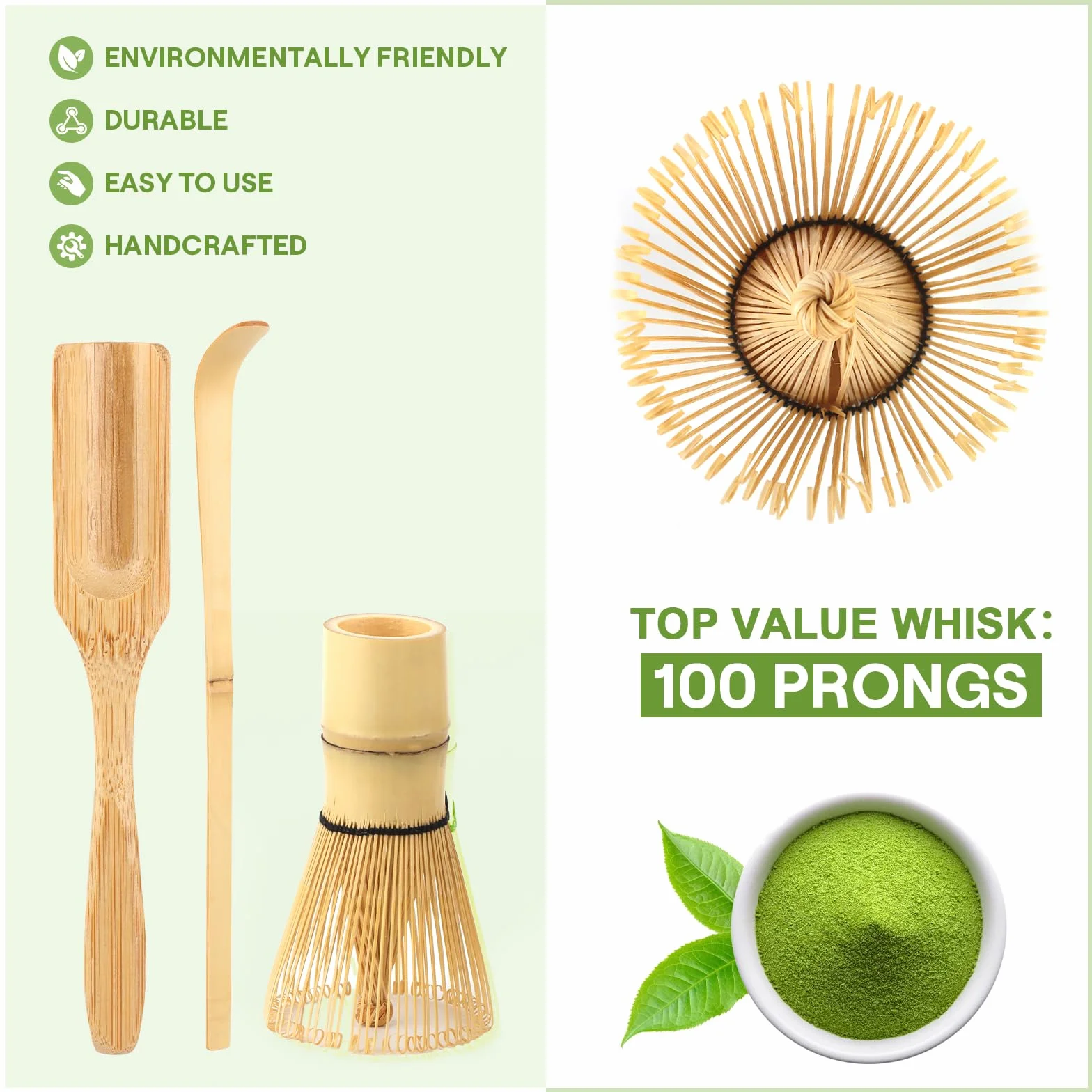 Matcha Kit 5 Piezas Bambú para Amantes del Matcha y Ceremonias del Té