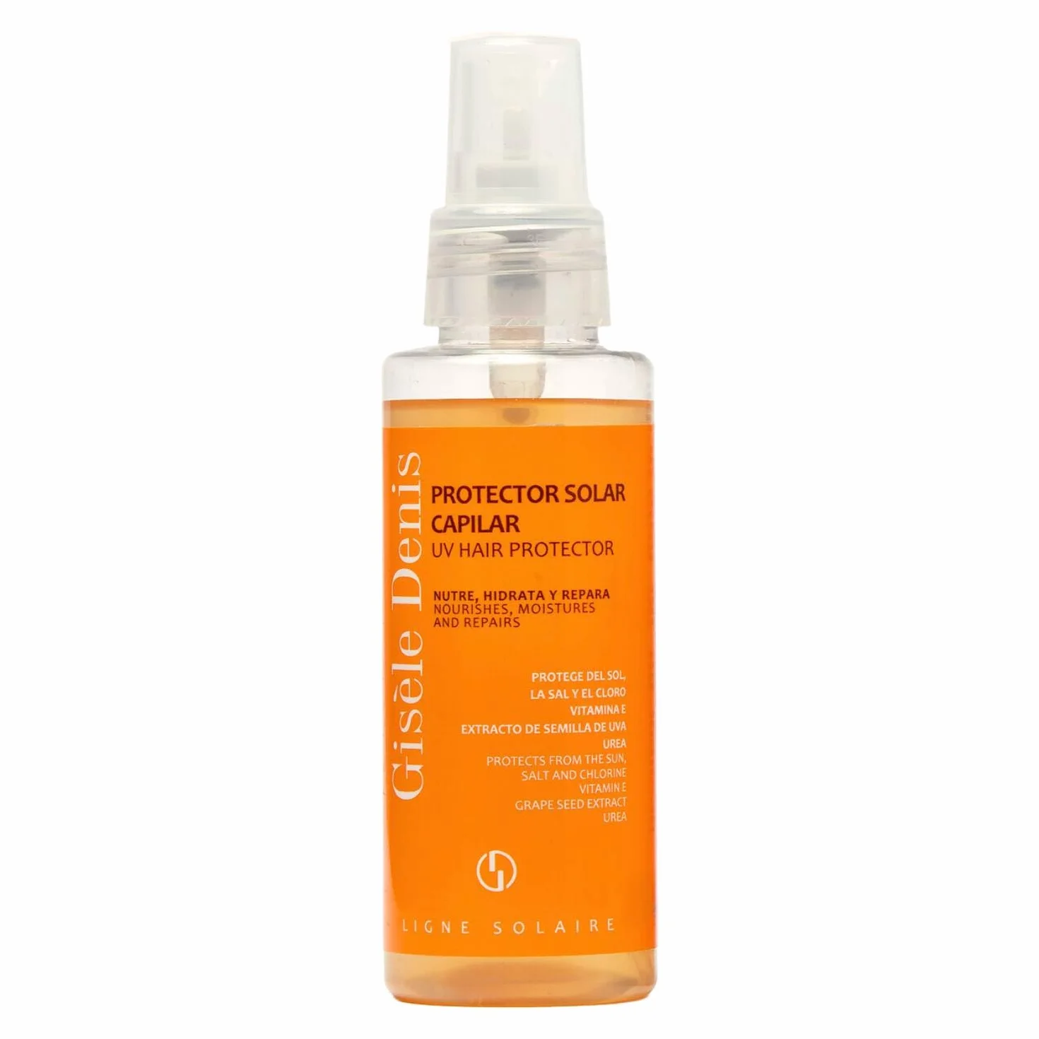 GISÈLE DENIS Protector Solar Térmico Capilar 100 ml Spray para Pelo Liso y Rizado con Vitamina E y Semilla de Uva