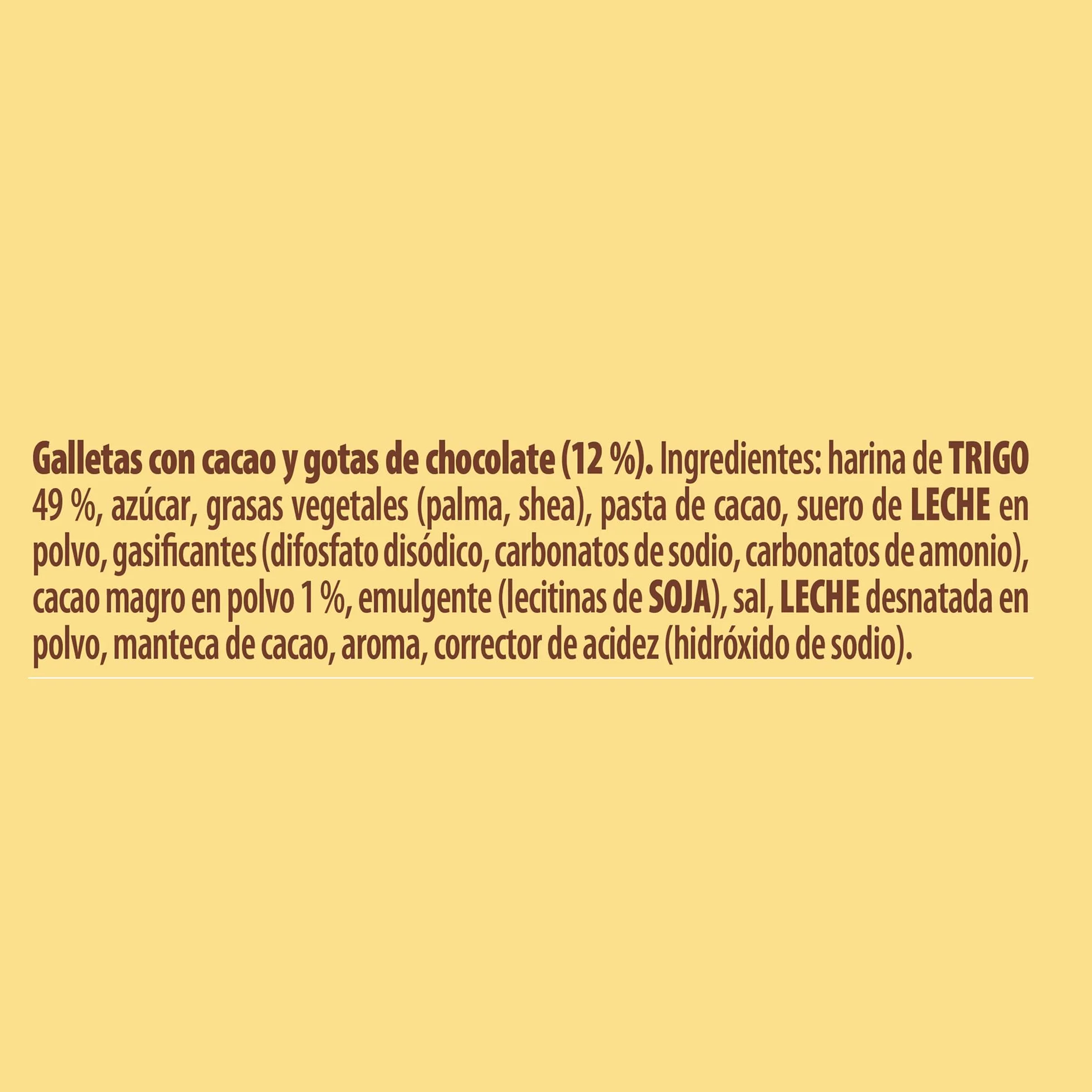 Fontaneda Yayitas Galletas con Pepitas de Chocolate y Cacao, 250 g