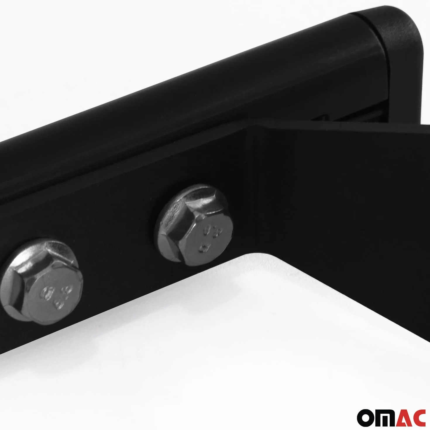 OMAC Heavy Duty Barras de Techo Transversales Compatibles con VW T5 T6 Transporter Multivan Caravelle 2003-2024 – 2 Stangen – Acero Negro