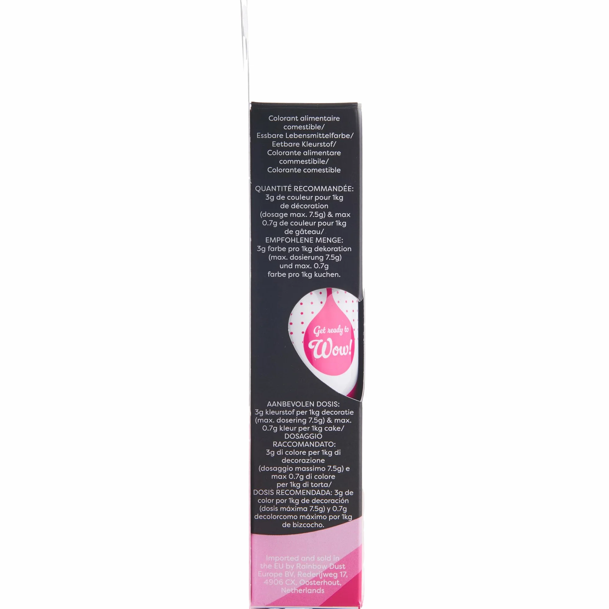 Colorante alimentario profesional Rainbow Dust ProGel Rosa 25g