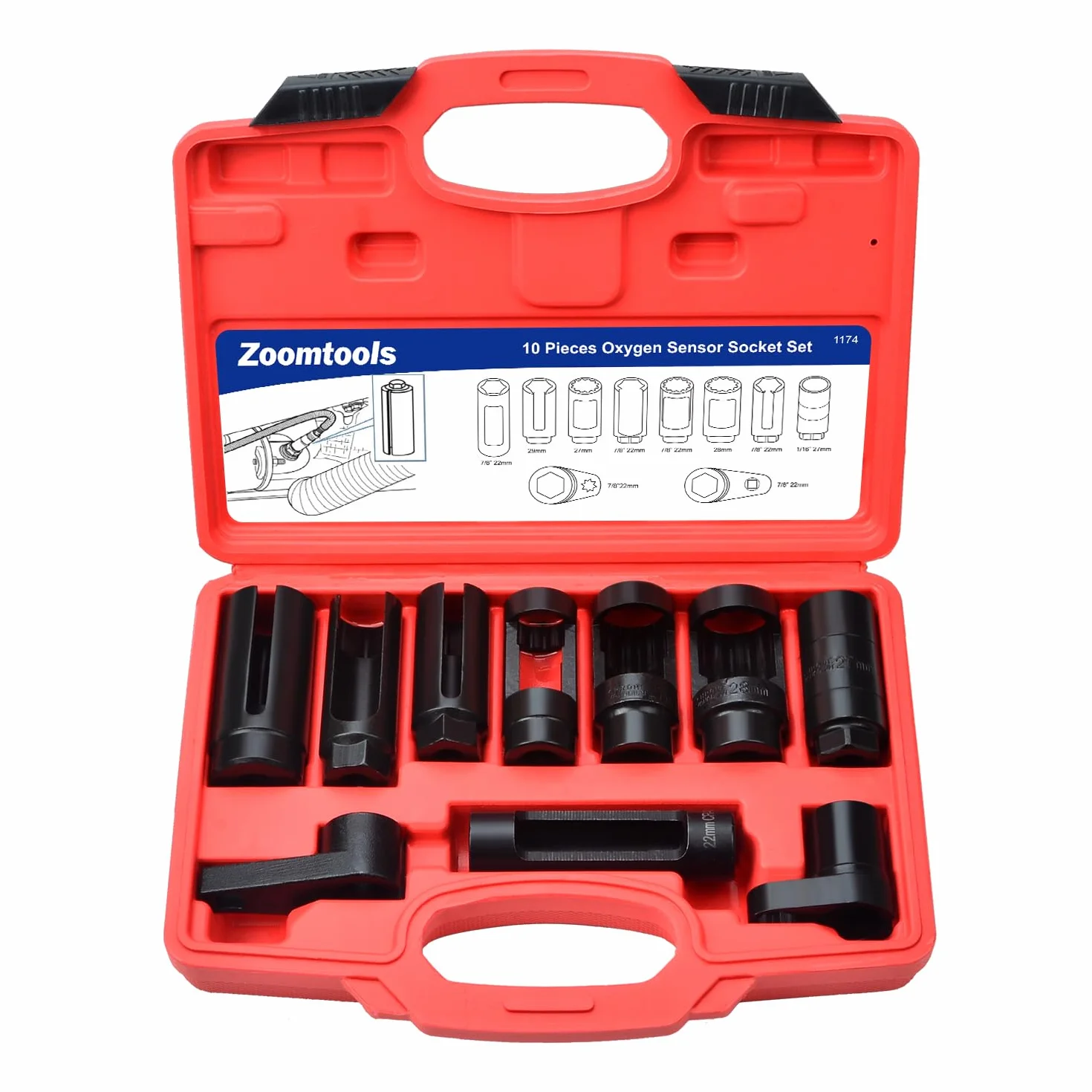 Llave Sonda Lambda 22mm 27mm 29mm Vaso Sonda Lambda 10 Piezas
