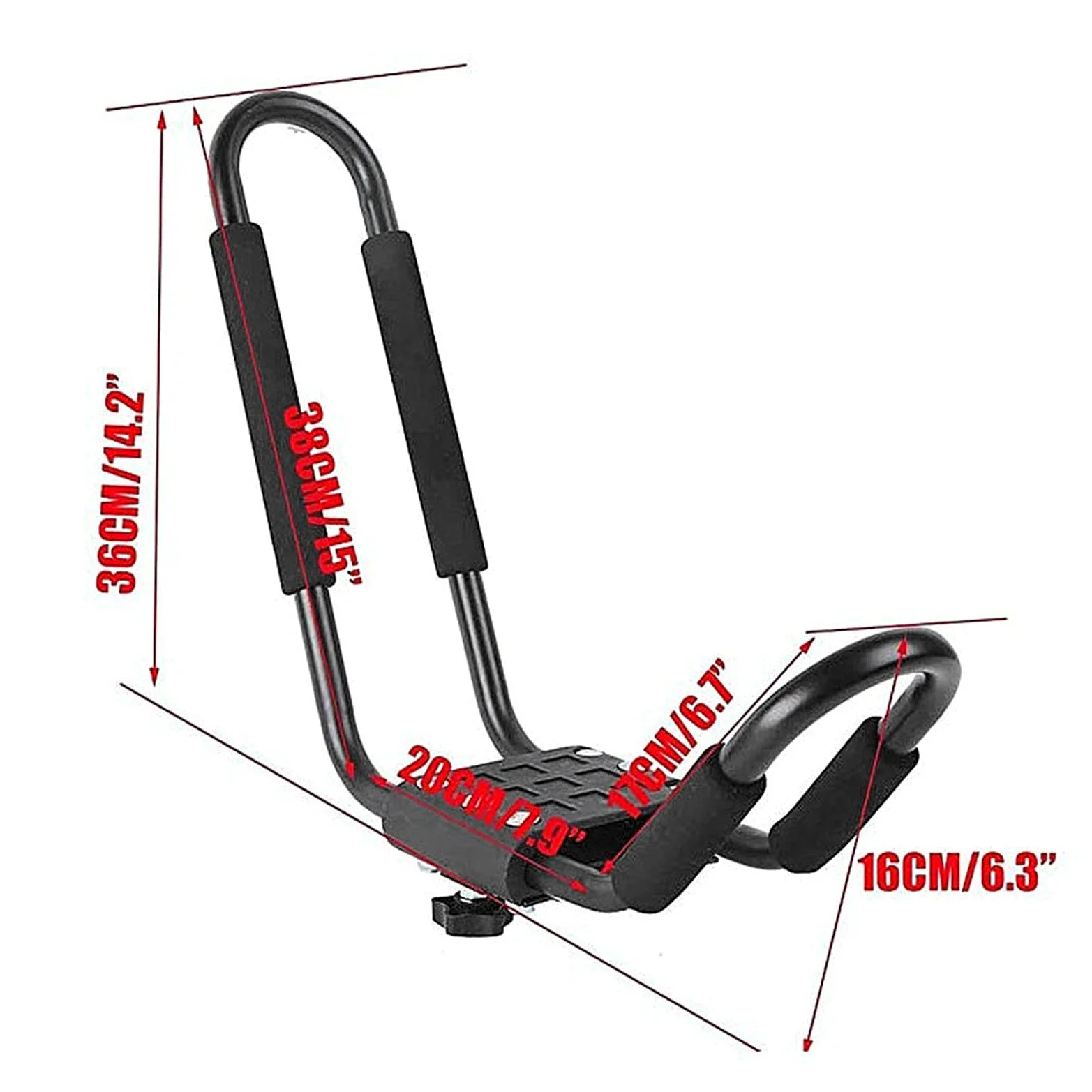 Soporte Plegable para Kayak en el Techo, 2 Unidades, Soporte Plegable para | tabla de surf de coche, soporte de snowboard para esquí, snowboard, cañas de pescar, monopatines, kayak