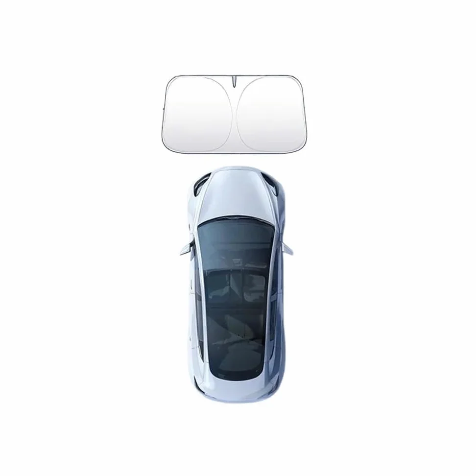 Parasol para Coche Parasol para Parabrisas Coche Protector Solar Reflectante Calor para Estacionamiento Cubierta Universal para Ventana Delantera Automático
