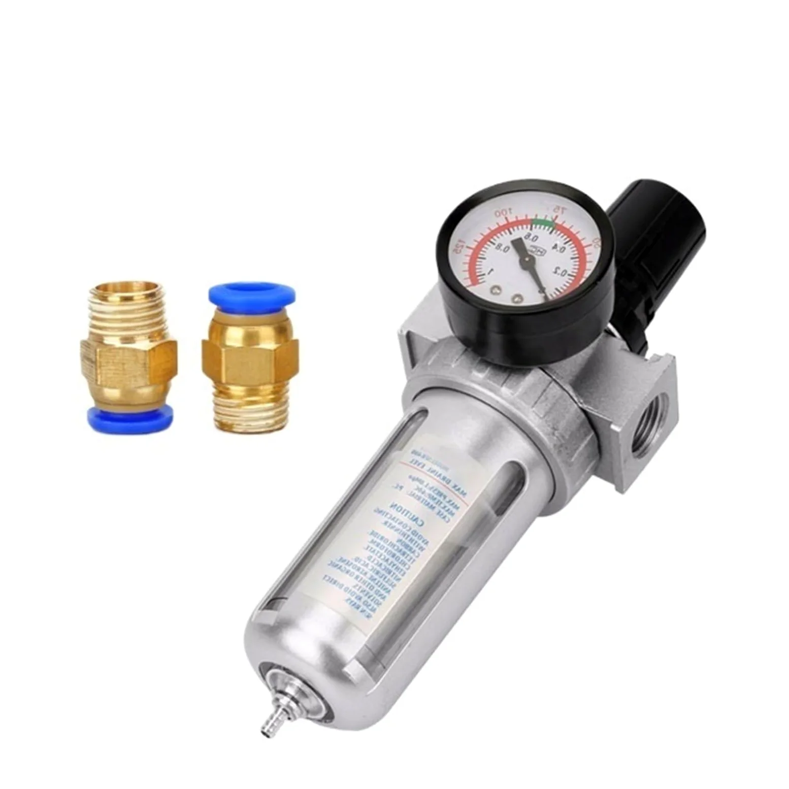 Regulador de filtro de aire separador de aceite y agua trampa de vapor válvula reguladora compresor piezas neumáticas SFC400 1/2 (SFR+PC12)