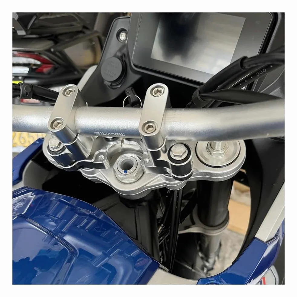Elevadores Manillar Motocicleta para Macbor Montana XR5 XR 5 500 510 XR510 Accesorios Abrazadera de elevación del Manillar Base Montaje Barra Amortiguación Estabilizador