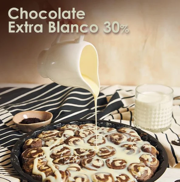 Chocolate Blanco Trapa 1kg 30% Cacao Choco White Extra Gotas
