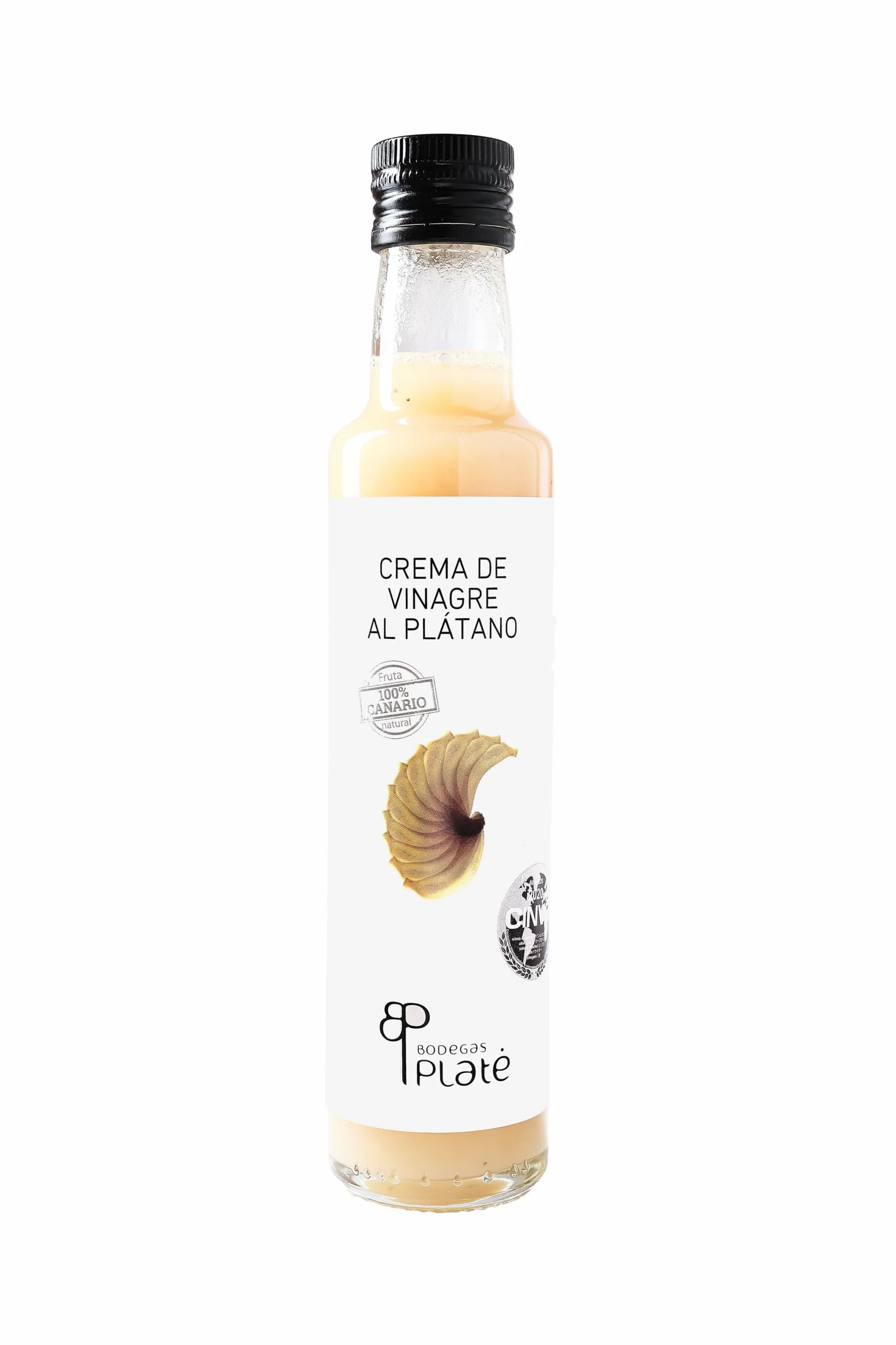 Crema de Vinagre de Plátano 250 ml | Aderezo artesanal natural vegano sin gluten