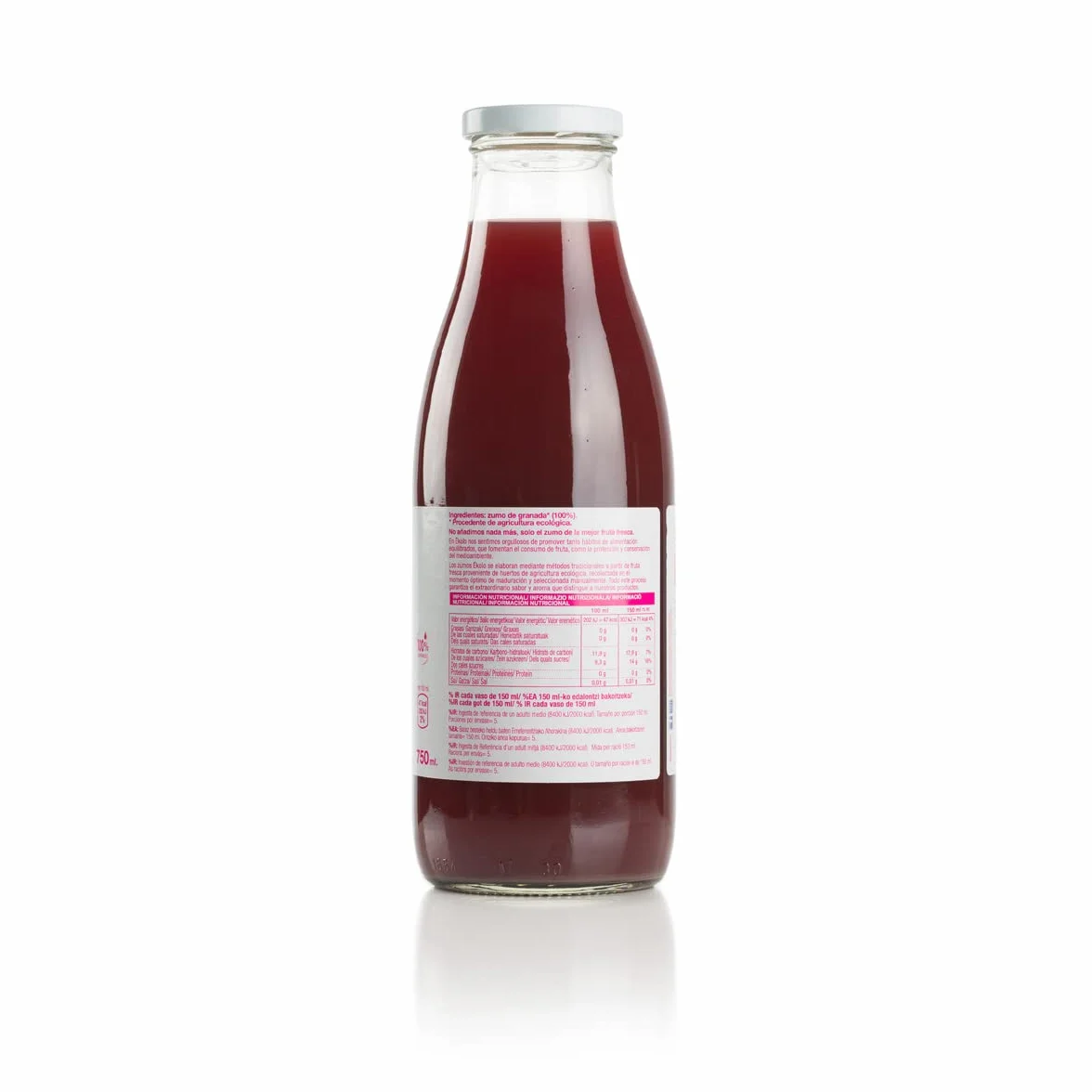 EKOLO Zumo de Granada Ecológico 100% Exprimido 6x750 ml