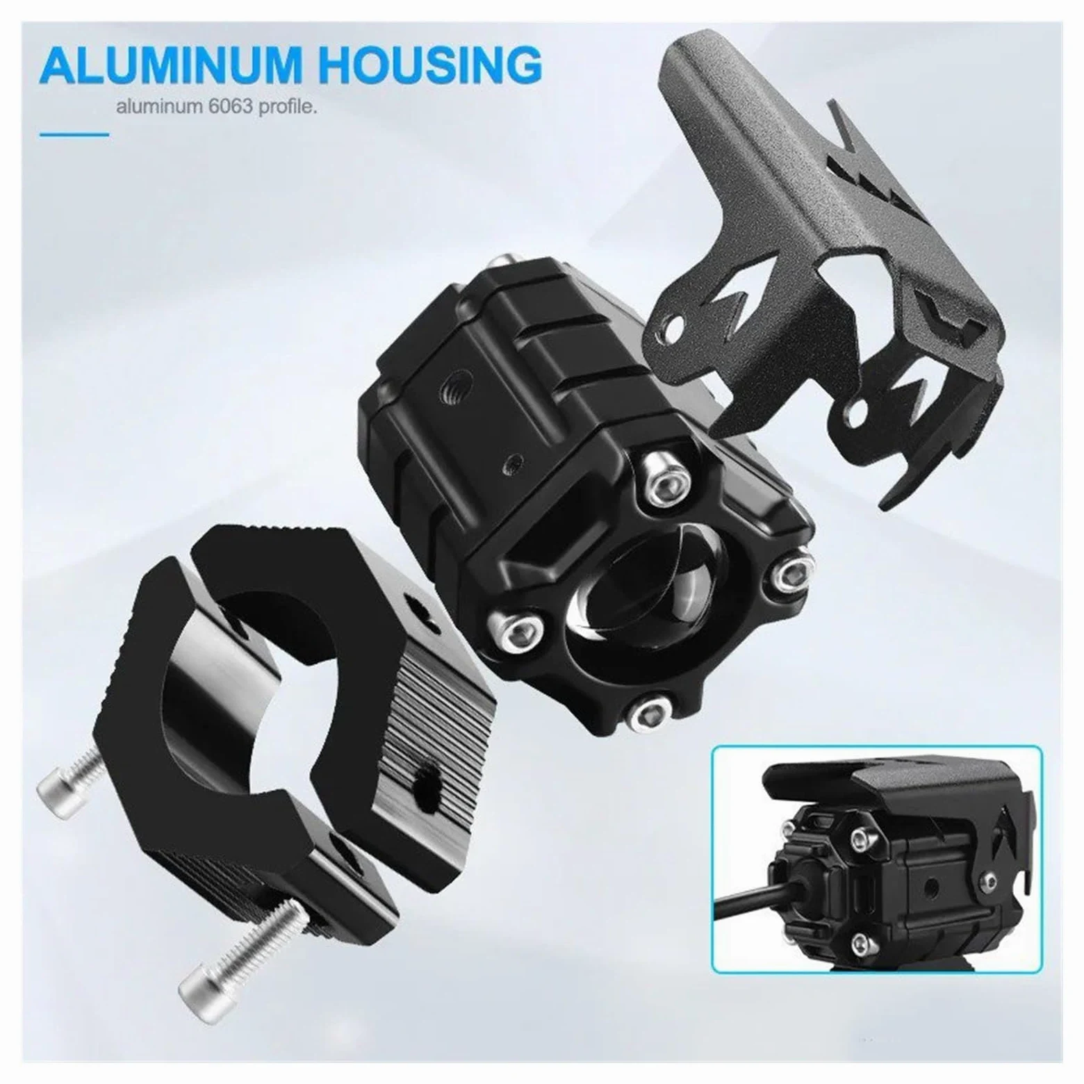 Faros Para Niebla Moto Foco LED Para Motocicleta Lente De Proyector Punto Conducción Amarillo Y Blanco Luces Antiniebla Faros Led Auxiliares