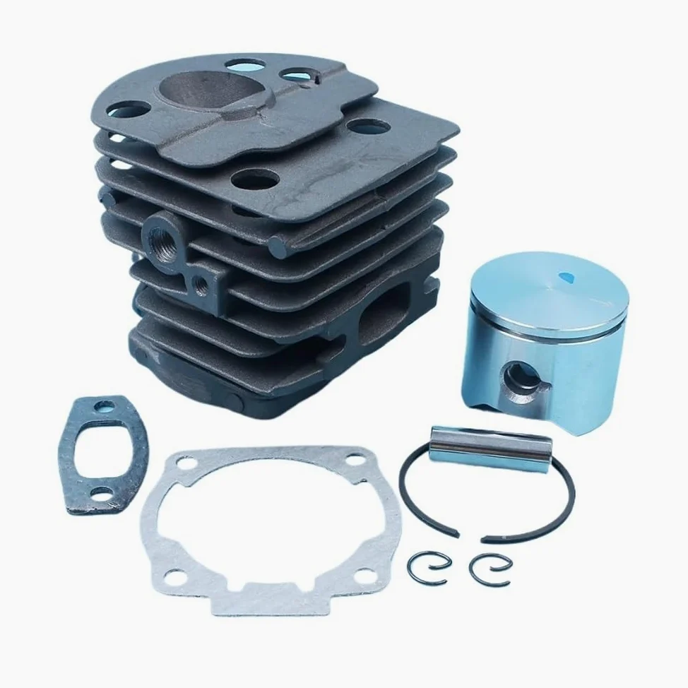 Pieza DE Recambio Kit de Junta de pistón de Cilindro Chapado de 45 mm Compatible con reemplazo de Motosierra F 500