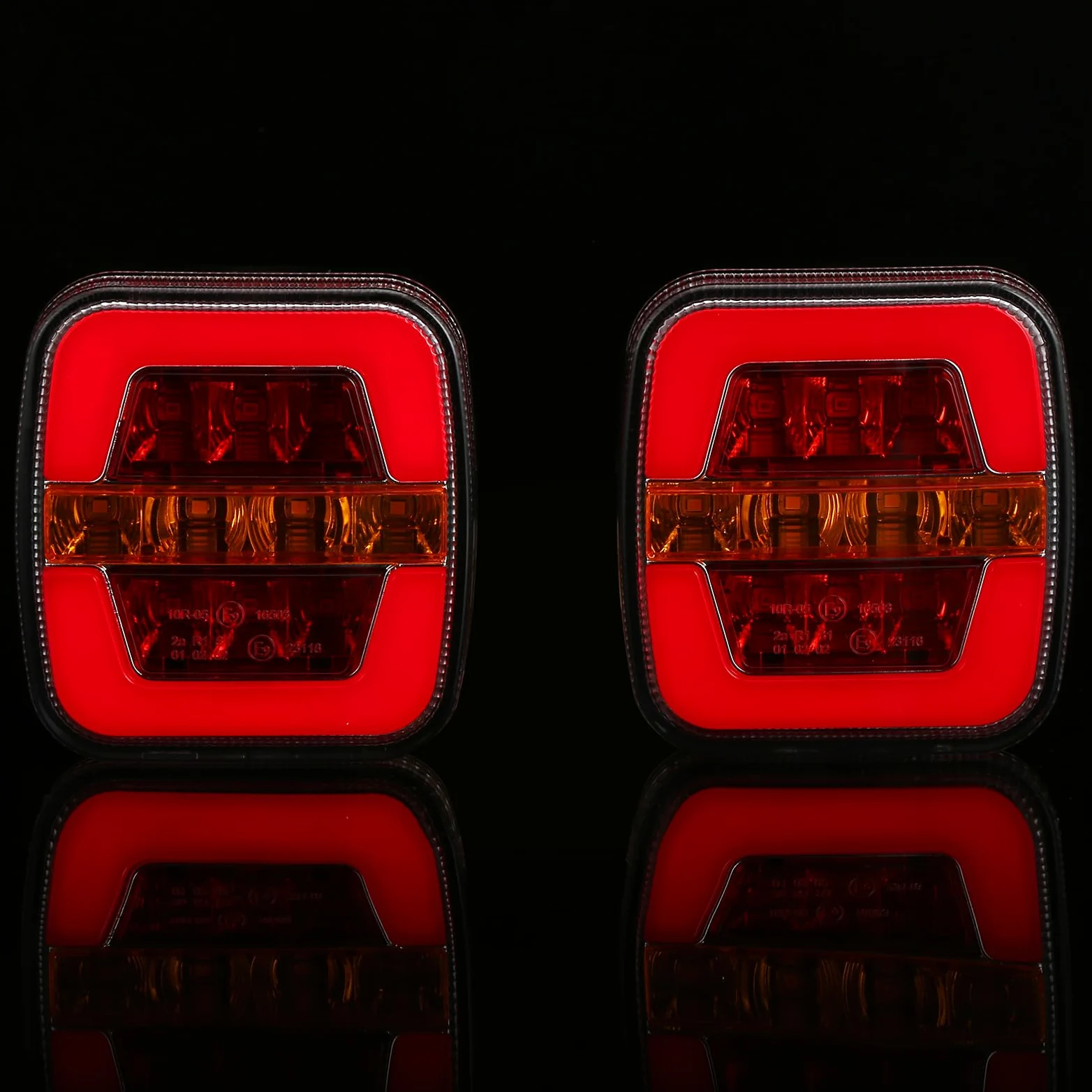 D-TECH Juego de Luces LED Inalámbricas Magnéticas para Remolque - Pilotos Traseros Homologados, Bluetooth, LED
