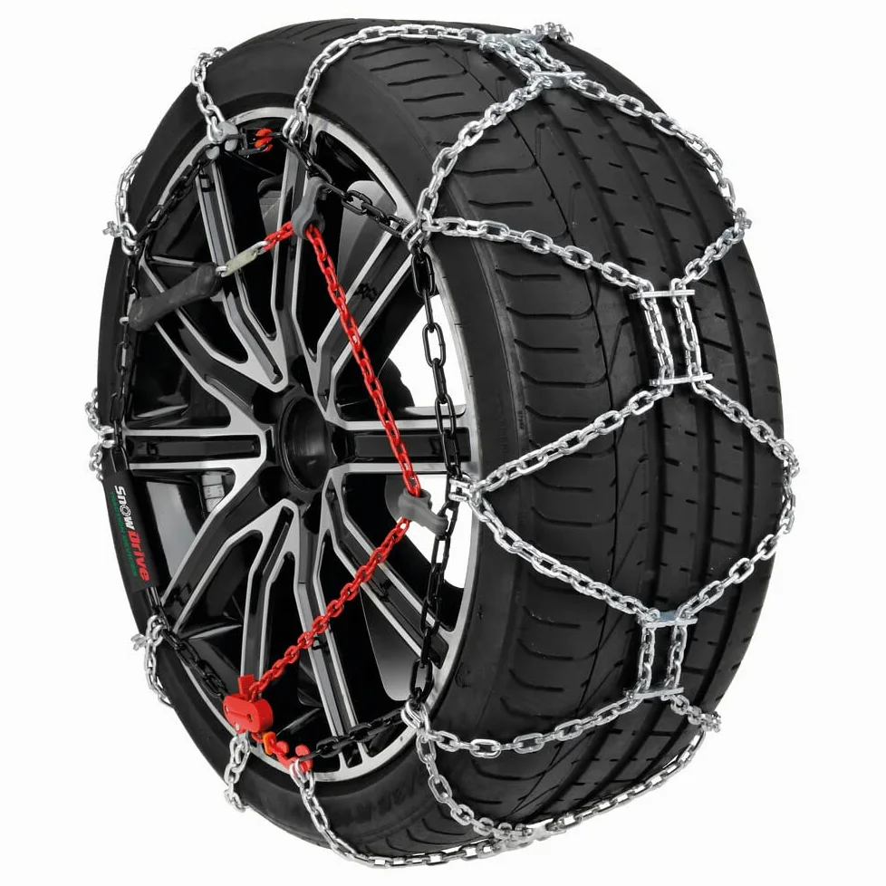 Cadenas DE Nieve para NEUMÁTICOS 185/80-15 CIRCULO 15" (16461) Pareja Cadena Coche Malla COMPACTA 12MM HOMOLOGADAS LAMPA para NEUMÁTICOS Llantas Coches Ice DE Emergencia