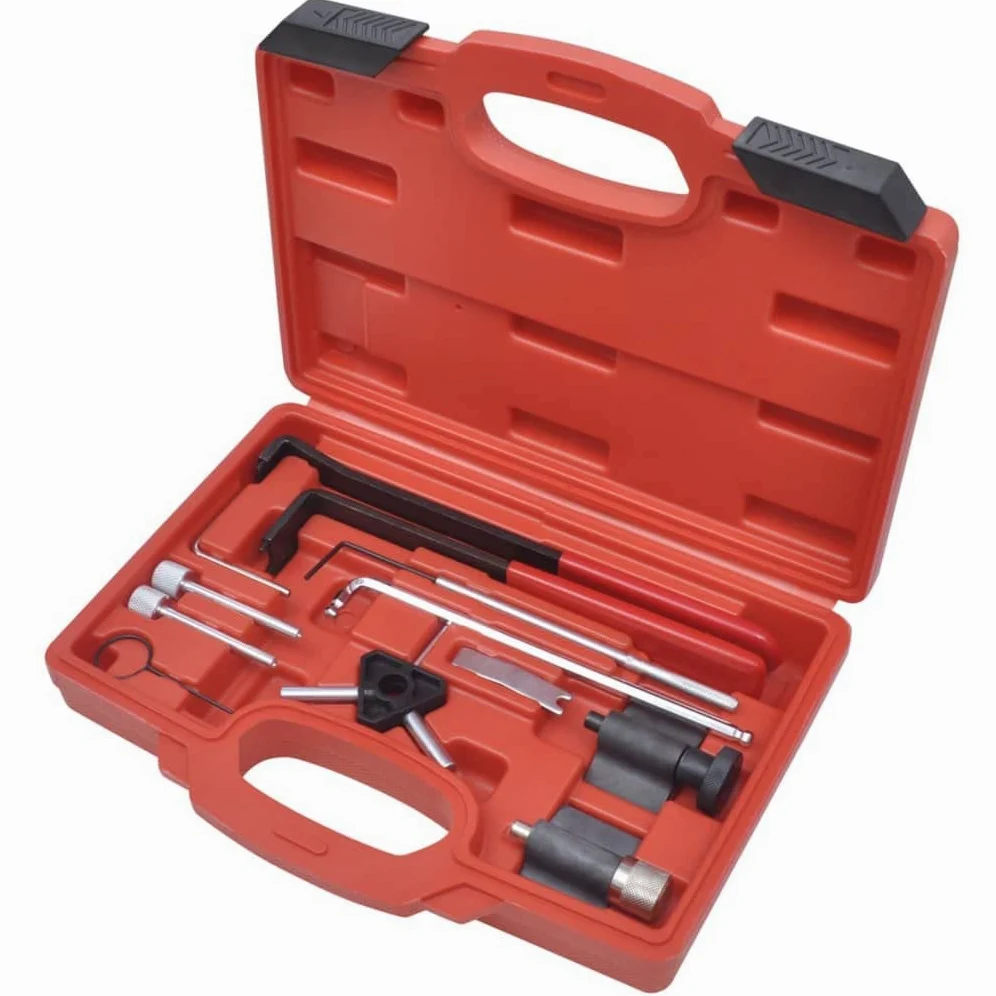 Kit de herramientas de ajuste de motor diesel de acero al carbono para VAG 1.2, 1.4, 1.6, 1.9, 2.0 TDi, Ford, Dodge, Mitsubishi con maletín para montaje, mantenimiento, reparación