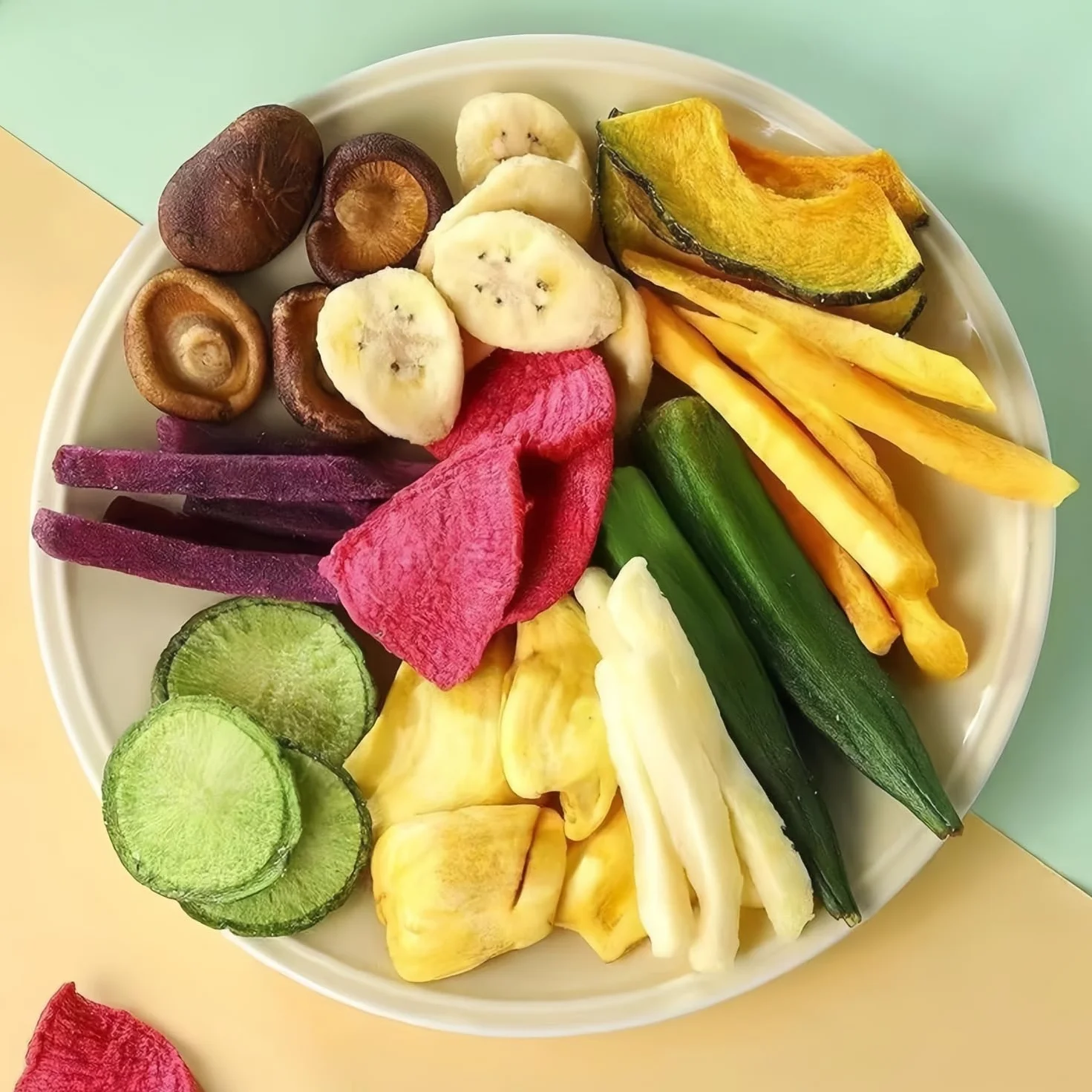 Mckona Crujientes Liofilizados de Fruta y Verdura 300g Snack Saludable