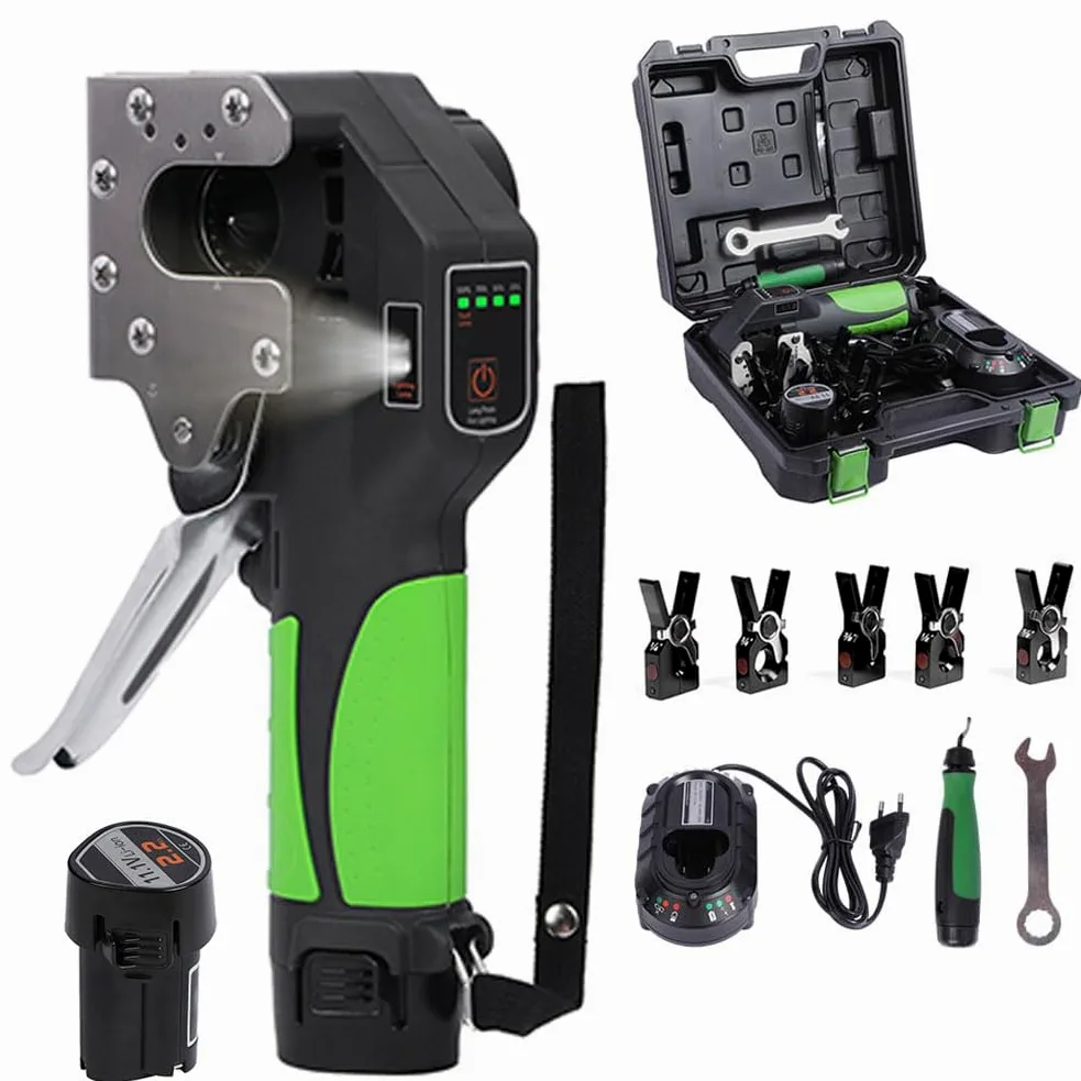 Kit de Herramientas de abocardado automático, Herramienta de abocardado de Tubo excéntrico de 45°, Herramienta de abocardado Simple HVAC de 1/4”-3/4” con Abrazaderas abocardadas y Herramienta