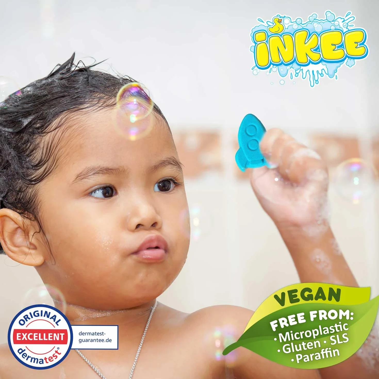 INKEE Bath Fizzer Bomba de Baño Efervescente para Niños 1 Unidad Colores y Aromas Surtidos