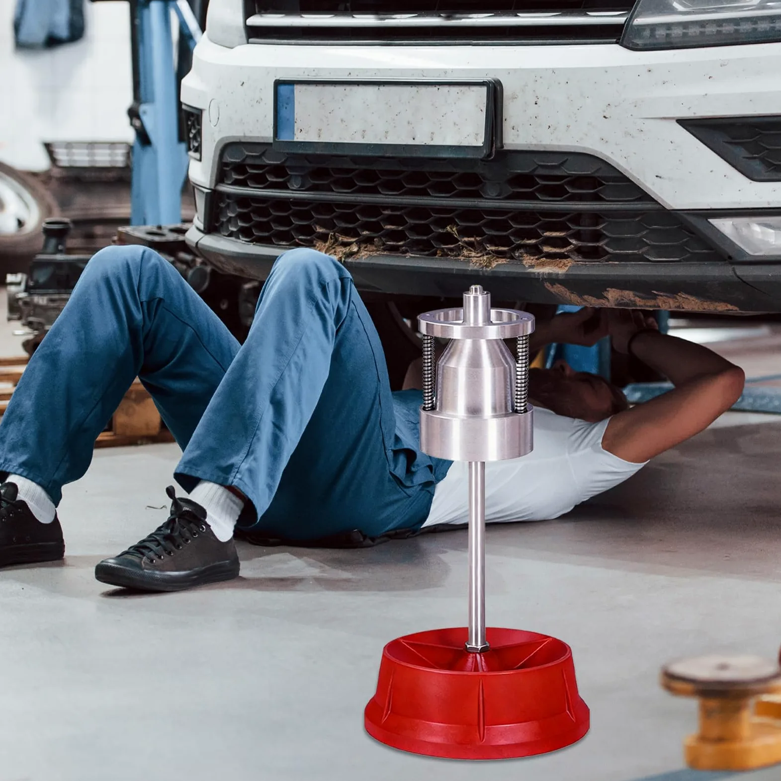 Equilibriador manual de neumáticos – Accesorios para cambio de neumáticos de coche, nivel de de de rueda, herramienta profesional de mantenimiento de ruedas para coche, herramienta de