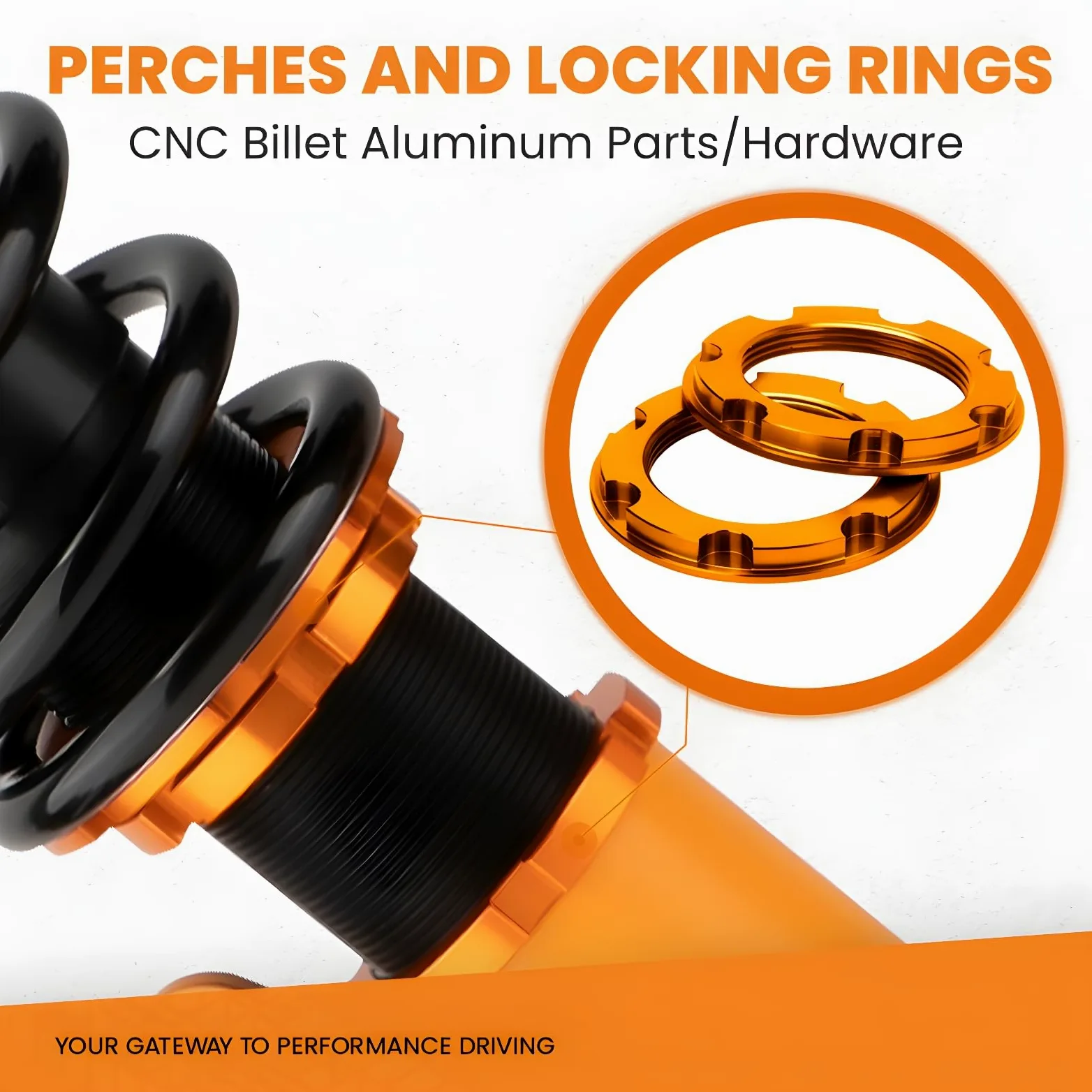maXpeedingrods 24 amortiguadores ajustables suspensión roscada para Toyota Corolla E90 E100 E110 87-02 Altura ajustable