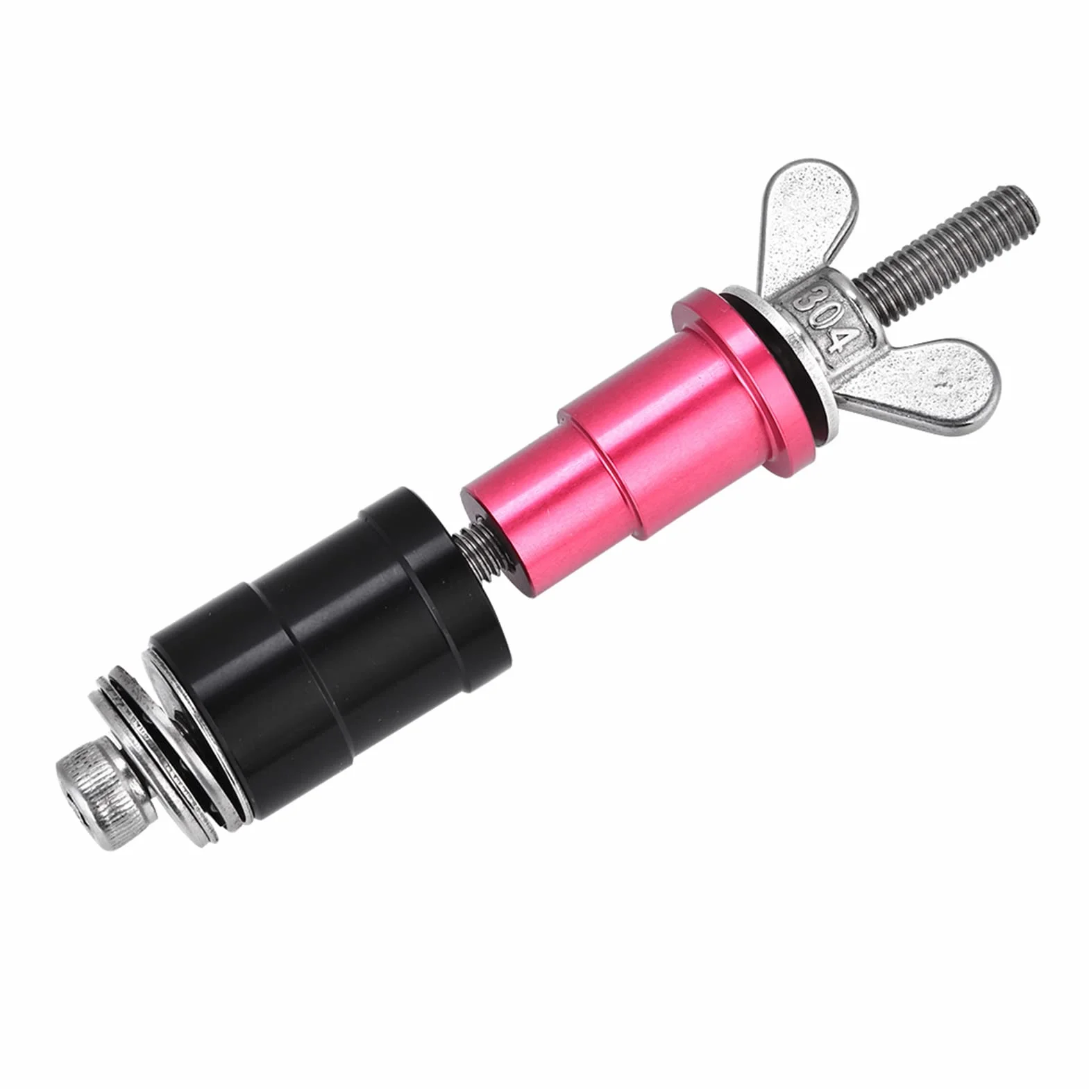 Herramienta de Casquillo de Choque Trasero, Instalar la Herramienta Retirar para Amortiguadores Traseros Fox Rockshox X Fusion, con 3 Adaptadores para 12.7 Mm de Casquillos DU