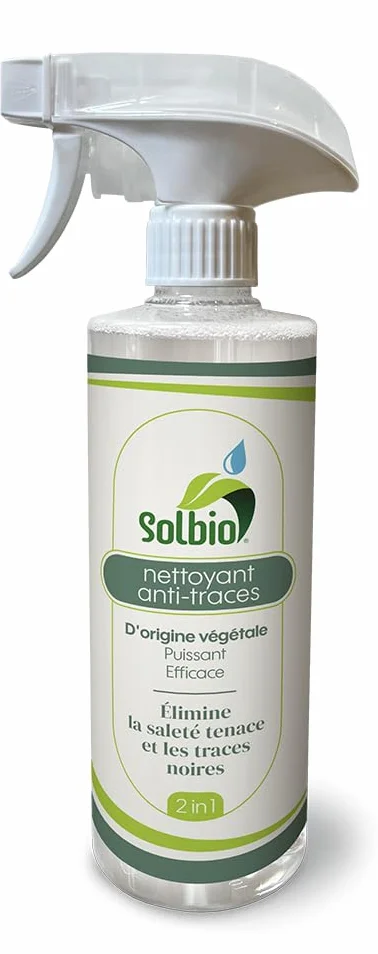 Solbio - Limpiador de Marcas Negras - 500ml - Limpiador de Base Vegetal para Autocaravanas, Caravanas y Barcos - Elimina las Marcas Negras en Superficies Exteriores