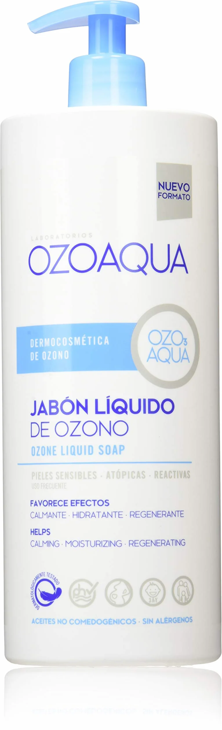 Ozoaqua Jabón Liquido De Ozono, 1000Ml, Pack de 1