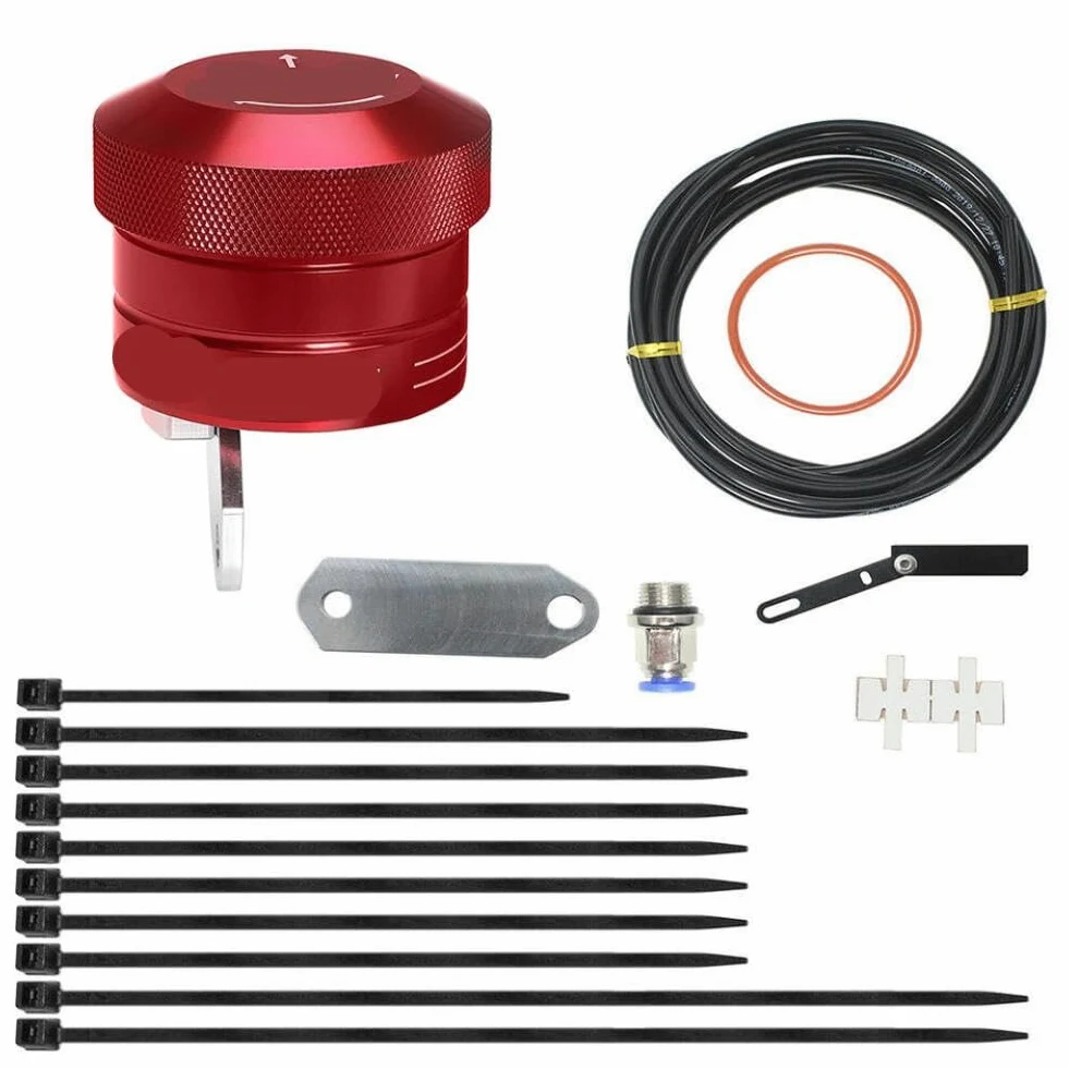 Sistema de engrase lubricante de Cadena de Motocicleta Compatible con Piezas de Motocicletas automotrices(Red)