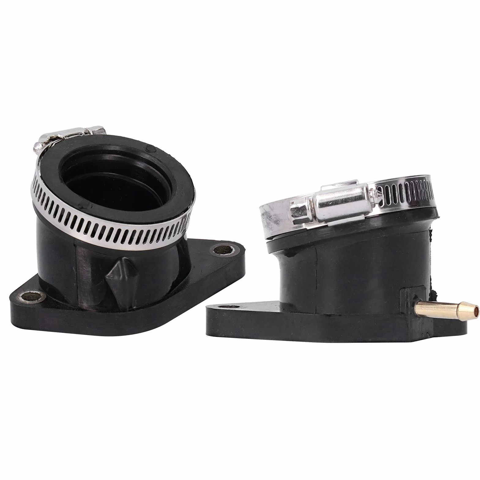 Botas de colector de admisión de carburador, 5LP ‑ 13586‑01‑00 Conector de colector de admisión de carburador de 2 piezas apto para Yamaha Raptor 660 660r 2001‑2005
