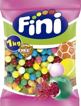 BOLAS CHICLE Chicles en bolos Surtido sabores Reposición 1 kg 16 mm