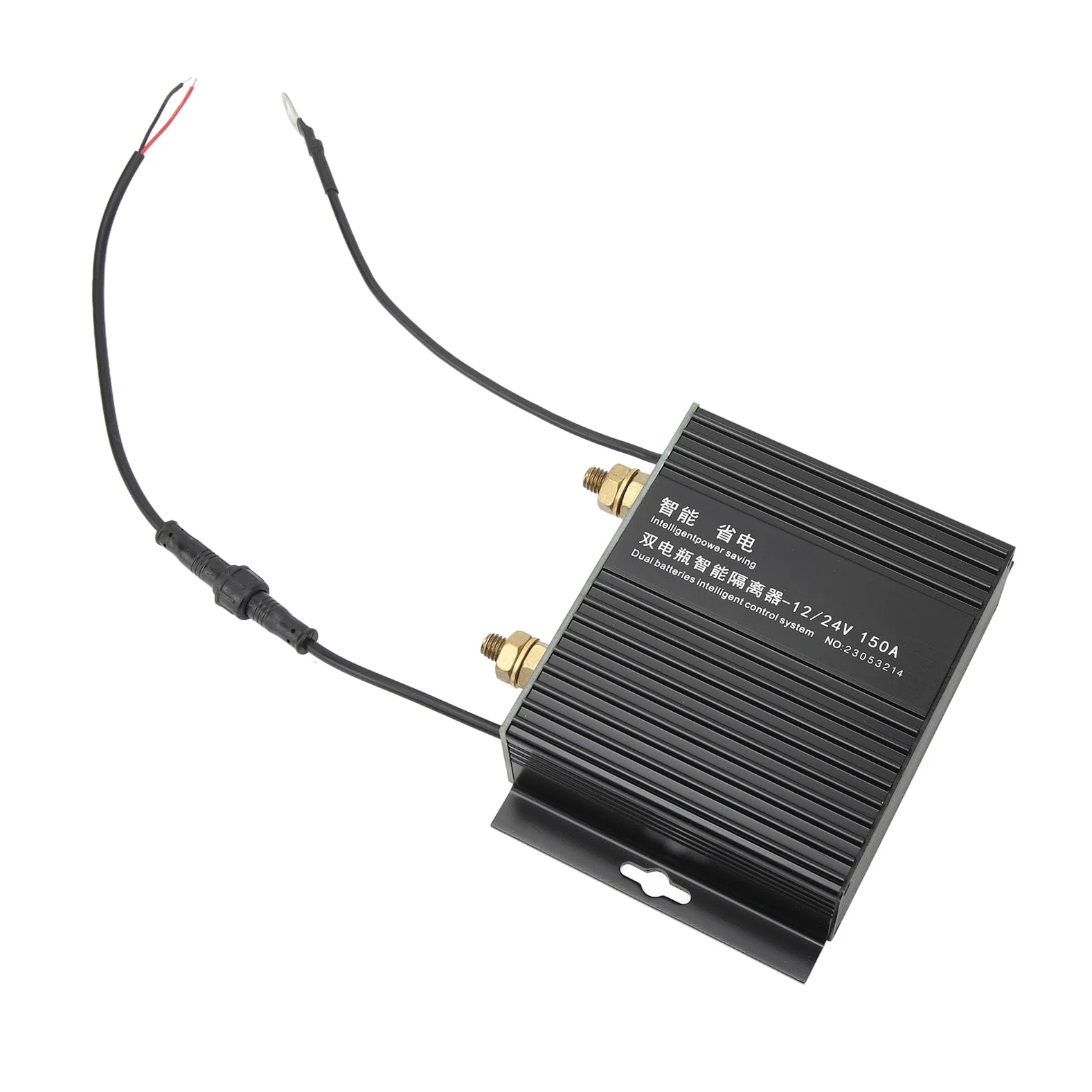 Aislador de BateríA Dual Relé Sensible Al Voltaje Relé de Detección Voltaje Controlado por 150 A 12 V 24 V Indicador LED Carga Bidireccional con Carga