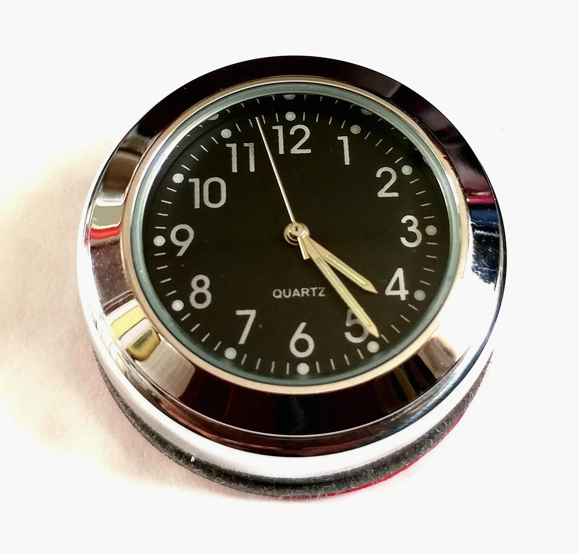 Enfield Interceptor & Continental GT cubierta de tuerca de vástago con reloj (cara negra)