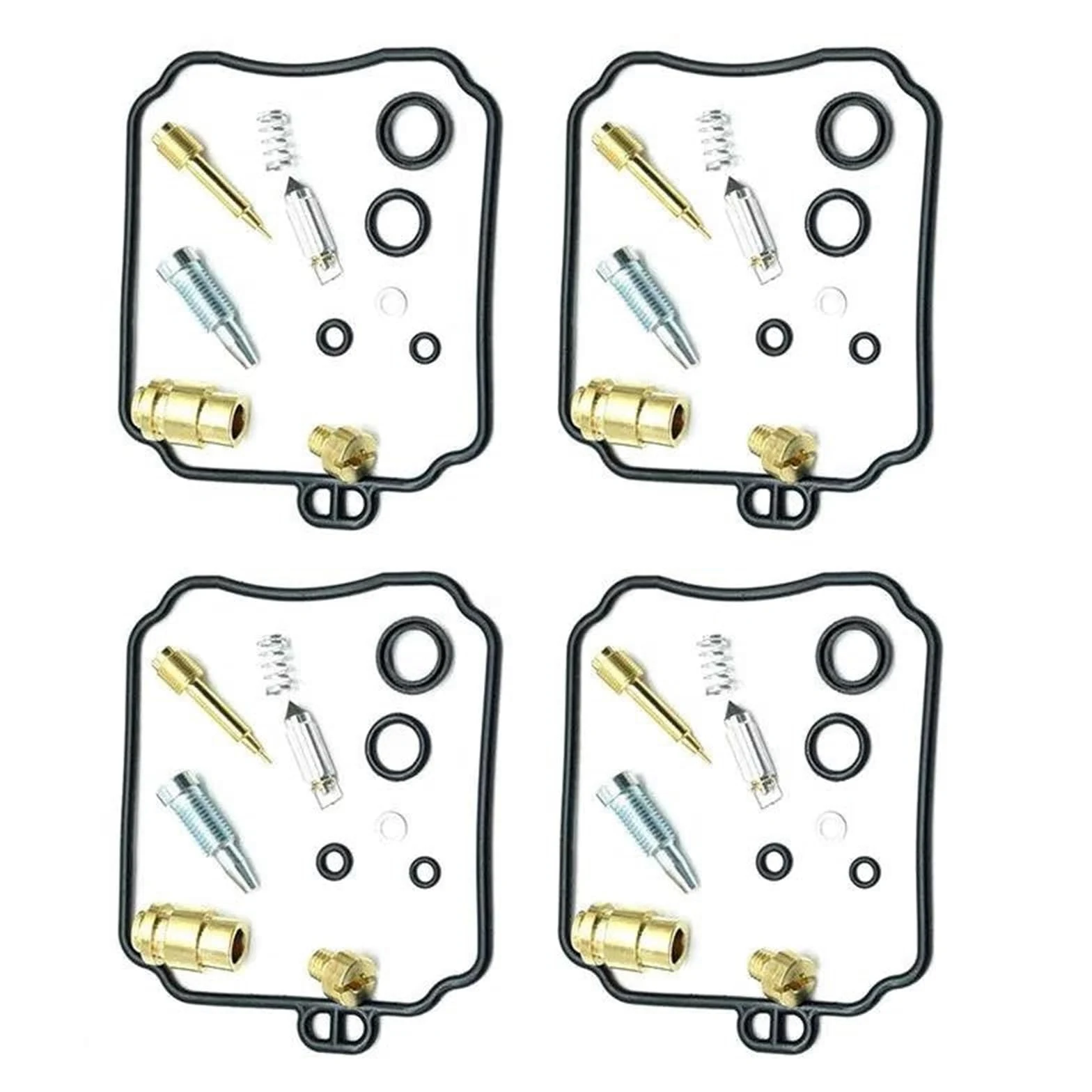 Kit Reparación Carburador Para YAMAHA XJ600N XJ600S XJ600 Diversion Regiones | Kit de reconstrucción de carburador de junta de motocicleta, 4 juegos 1996-2002(Color1)