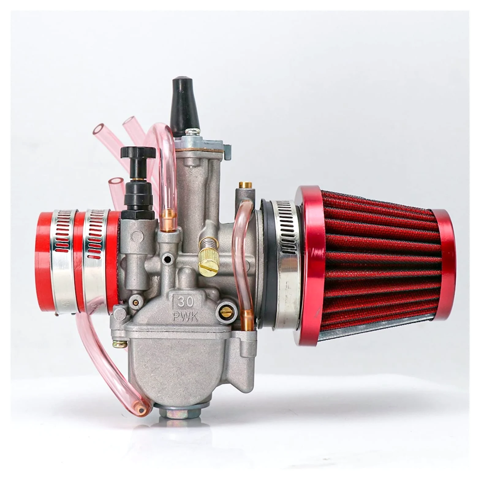 Ciclomotor 21mm 24mm 26mm 28mm 30mm 32mm 34mm para Carburador Keihin PWK con Filtro De Aire 2 / 4T Carb Dit Pit Bike Motocross Carburador para desbrozadora (Color : 30mm 2)