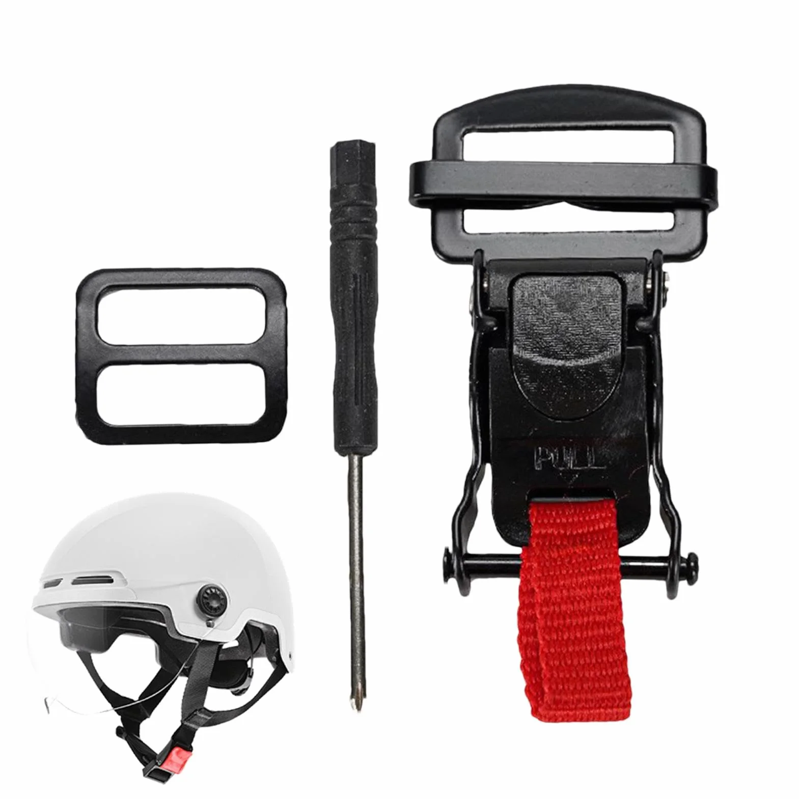 Helmet Quick Release Buckle Kit, Motorcycle Helmet Accessories, Helmet Buckle, Helmet Chin Strap Replace D-Ring Helmets, Quick Release Buckle Motorcycle Accessories