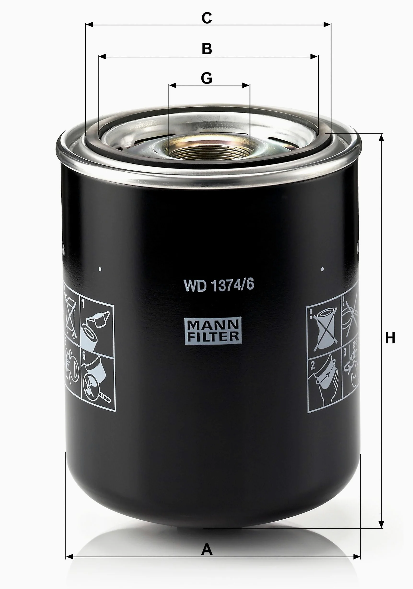 MANN-FILTER, WD 1374/6 Hidráulico