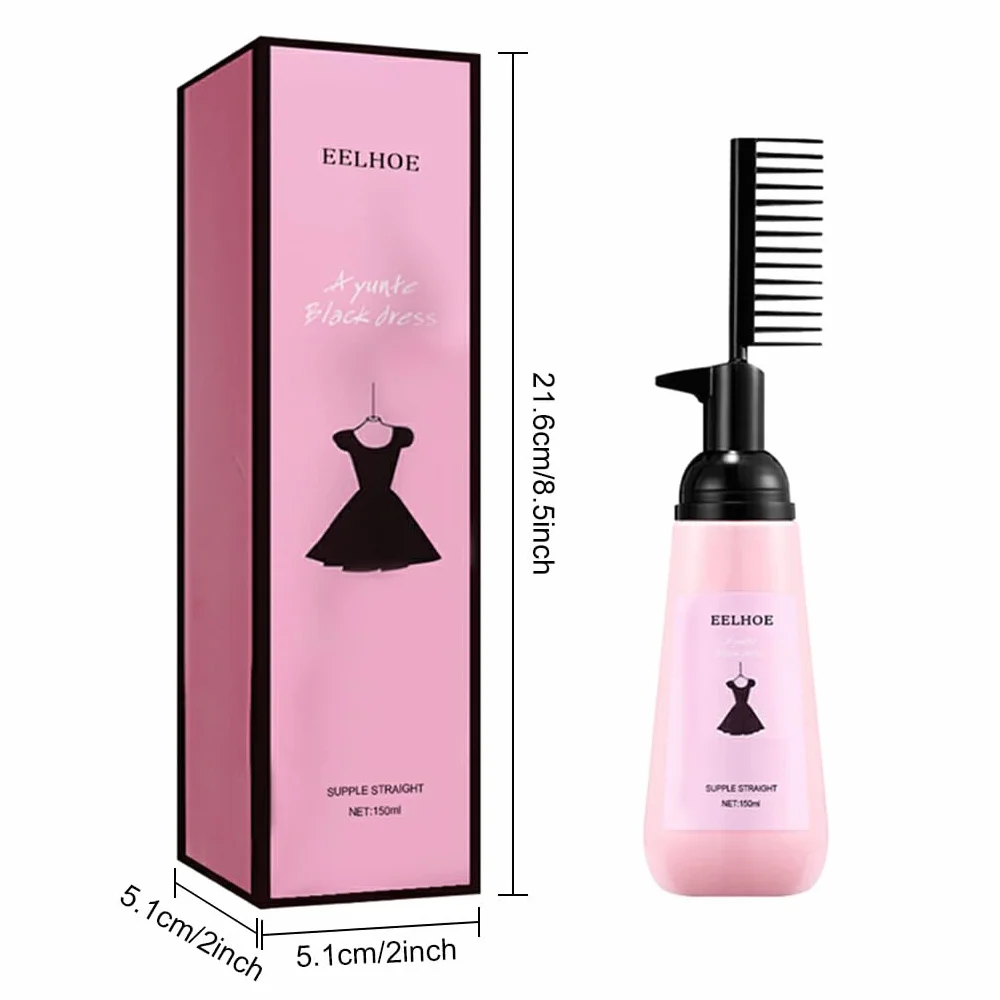 Crema para alisar el cabello rizado alisador portátil nutritivo