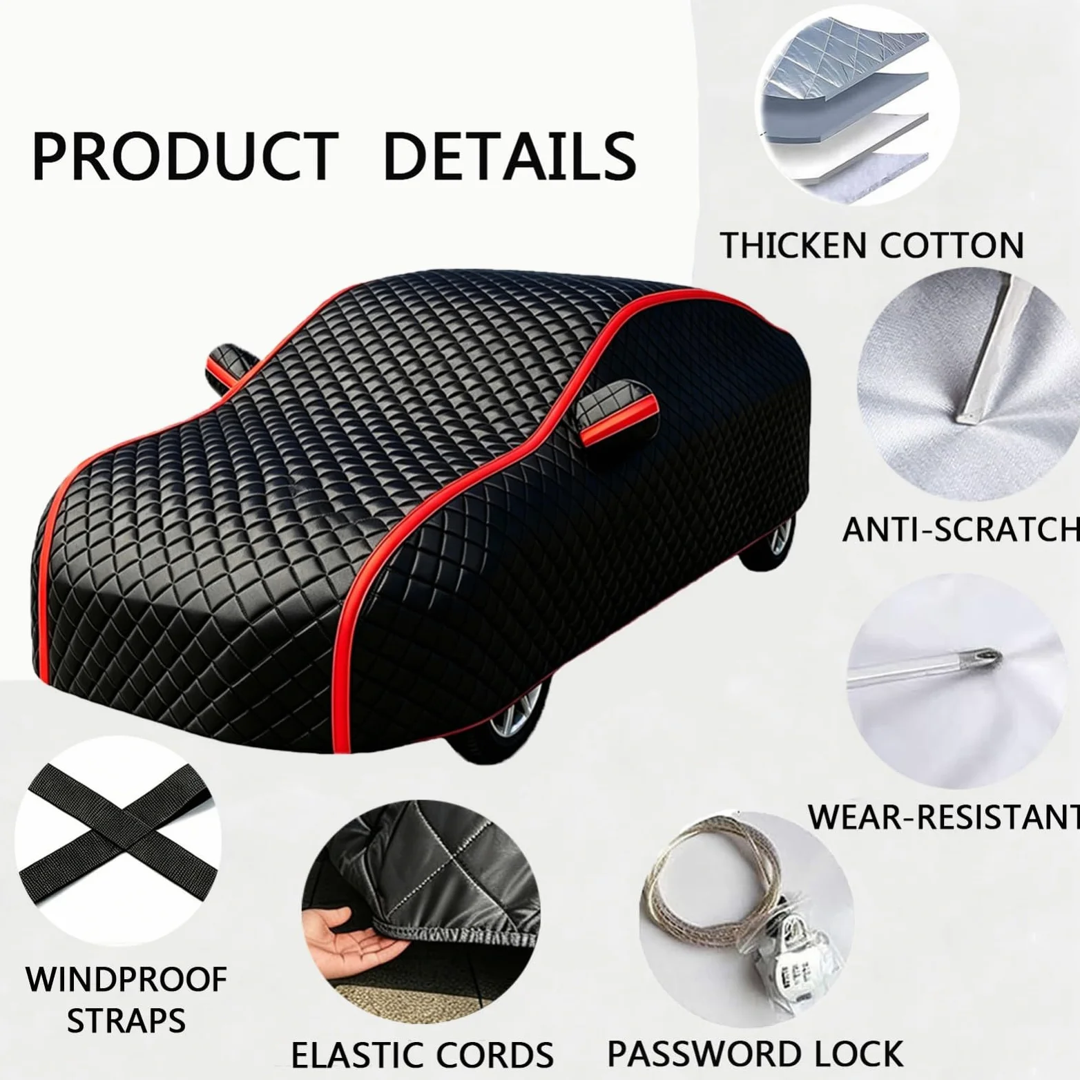 Funda Coche Antigranizo para A UDI A5 Coupé | Funda Reforzada Anti-Sol & Anti-Polvo – Uso Exterior Todo el Año, Antirrayas & Anti-Abrasión, con Bolsa Incluida