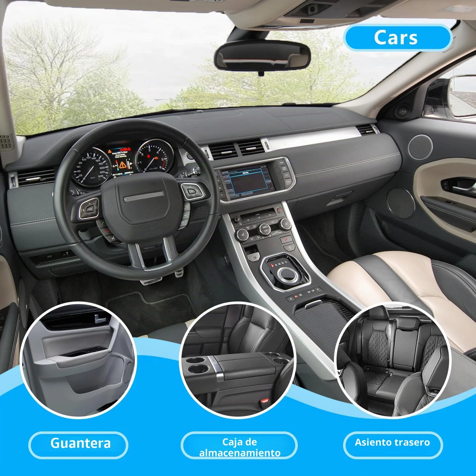 Portadocumentos Coche A5, Carpeta de Coche Documentación Impermeable, Multibolsillos, Ligera y Portátil – Organizador para Licencia de Conducir, Papeles del Auto y Accesorios