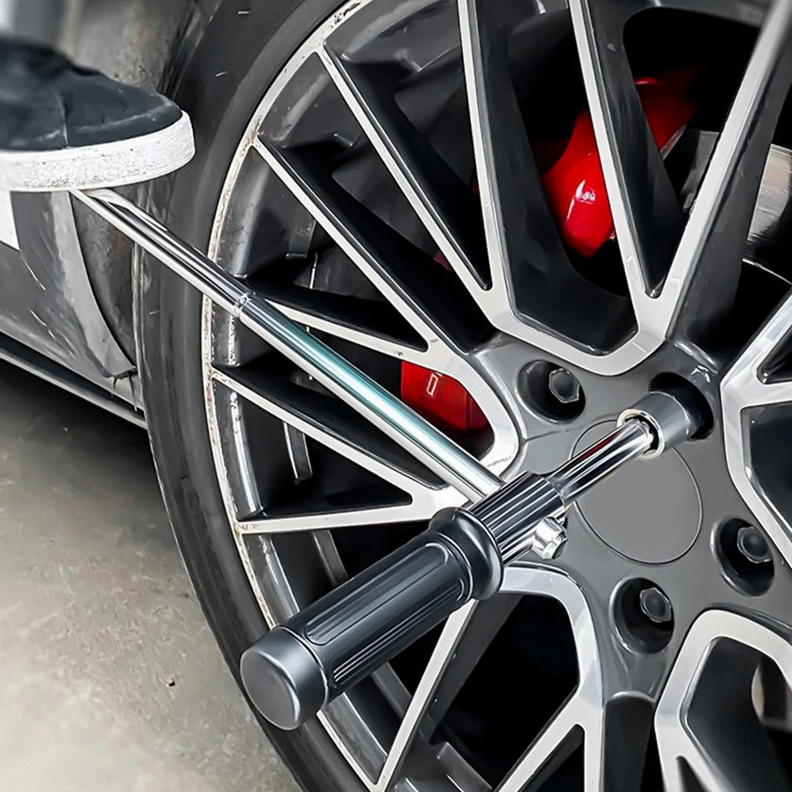 Genérico Llave Para Tuercas De Rueda Llave Cruzada para Tuercas de Rueda | Llave Extendida Para Neumáticos Para Motocicletas Automóviles SUV RV Camiones Taller Garaje Y En Carretera Automotriz