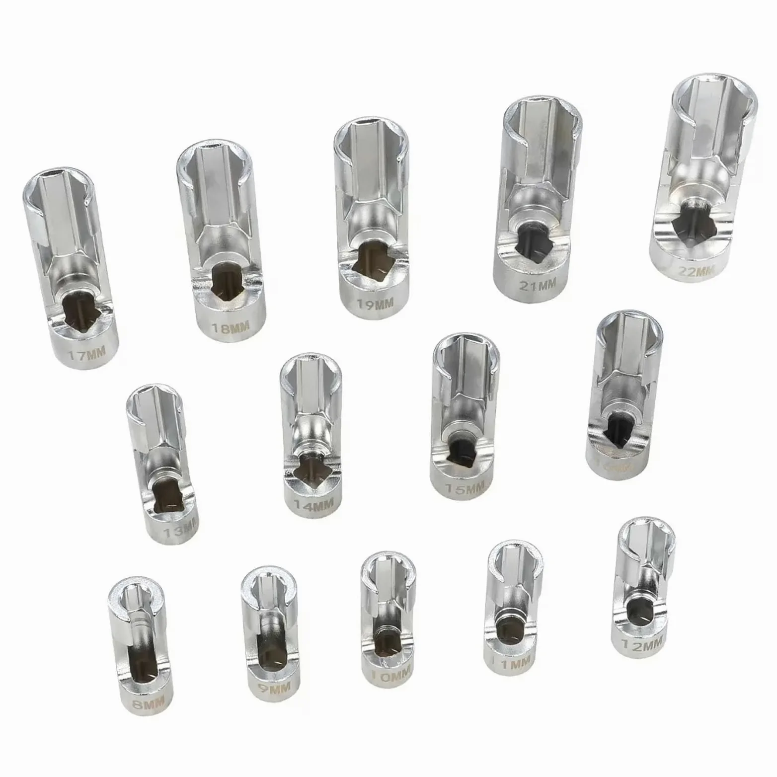 Juego de vasos de extracción para aficionados bricolaje de 8 mm mm para sensores de oxígeno de larga duración y trabajos de línea de combustible en mantenimiento de vehículos de