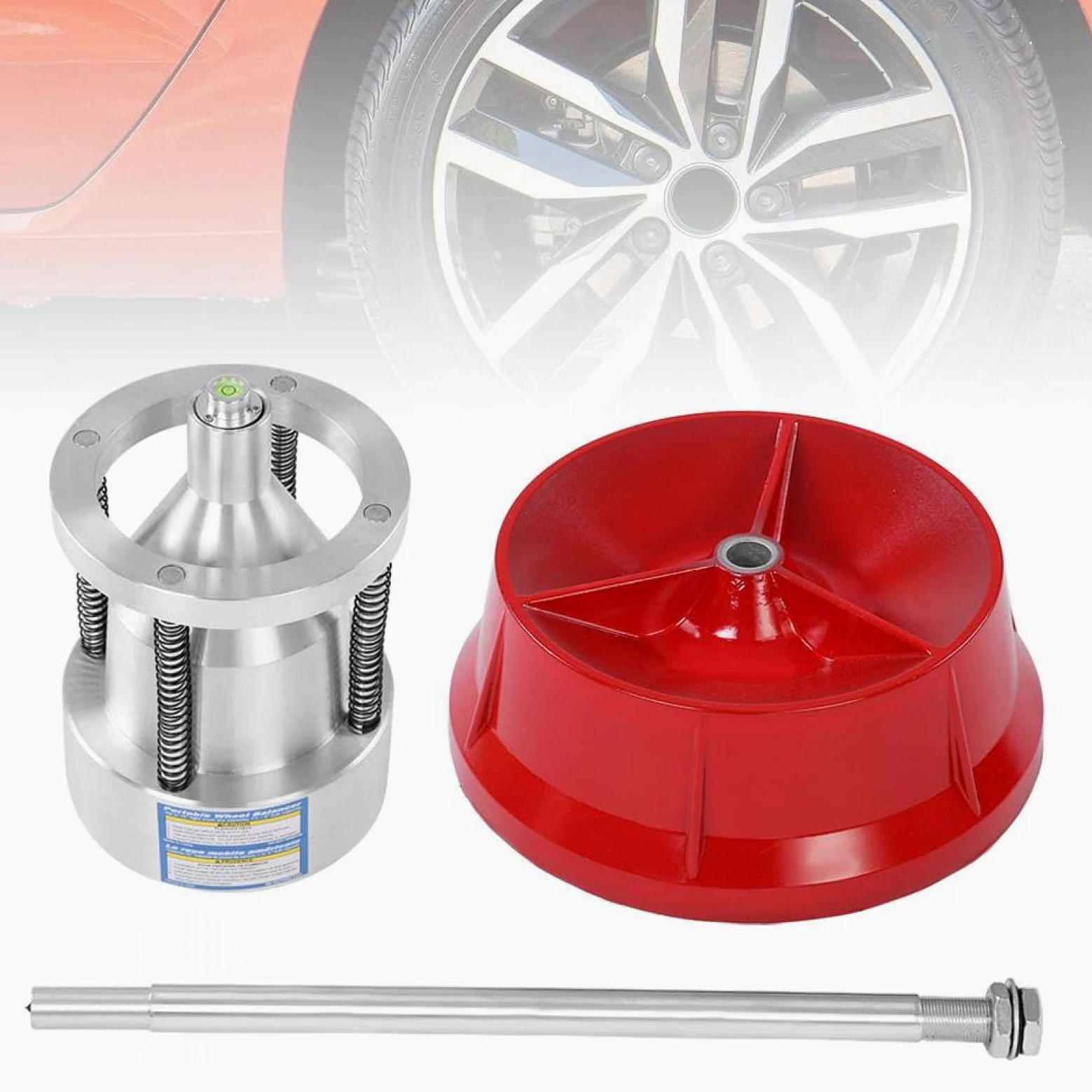 Equilibrador de Rueda portátil, bujes portátiles para camión de automóvil Equilibrador de Llantas de Rueda Nivel de Burbuja Llanta de Servicio Pesado para automóvil Camión Ligero Reparación