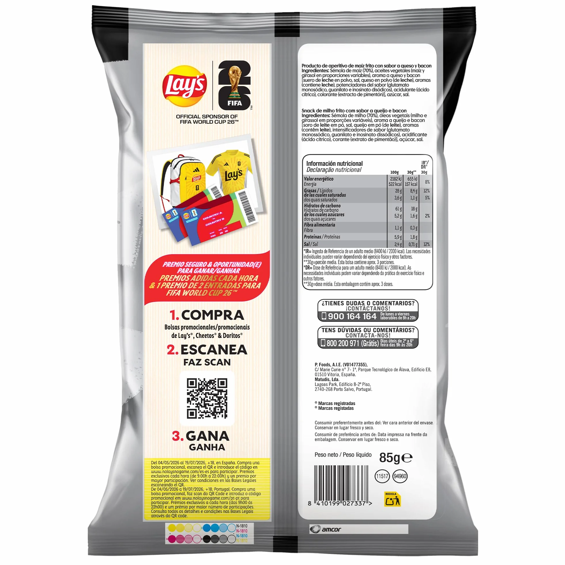Bugles 3D's Conos De Maíz 85 g