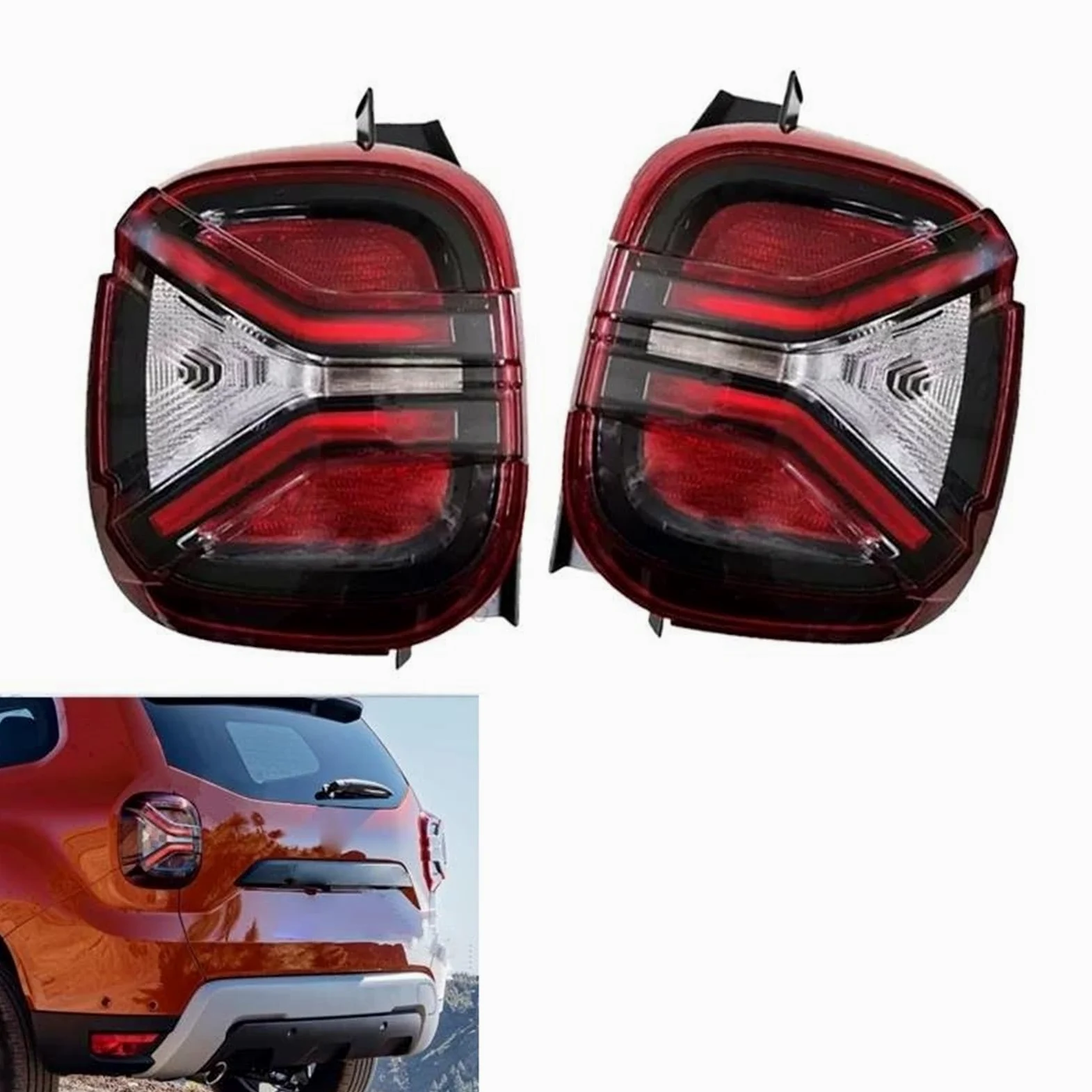 Piloto Trasero Para Dacia Para Duster 2 Facelift 2020-2024 Luces Traseras, Luz De Freno, Intermitente Luz Trasera Piloto Trasero(Izquierda)