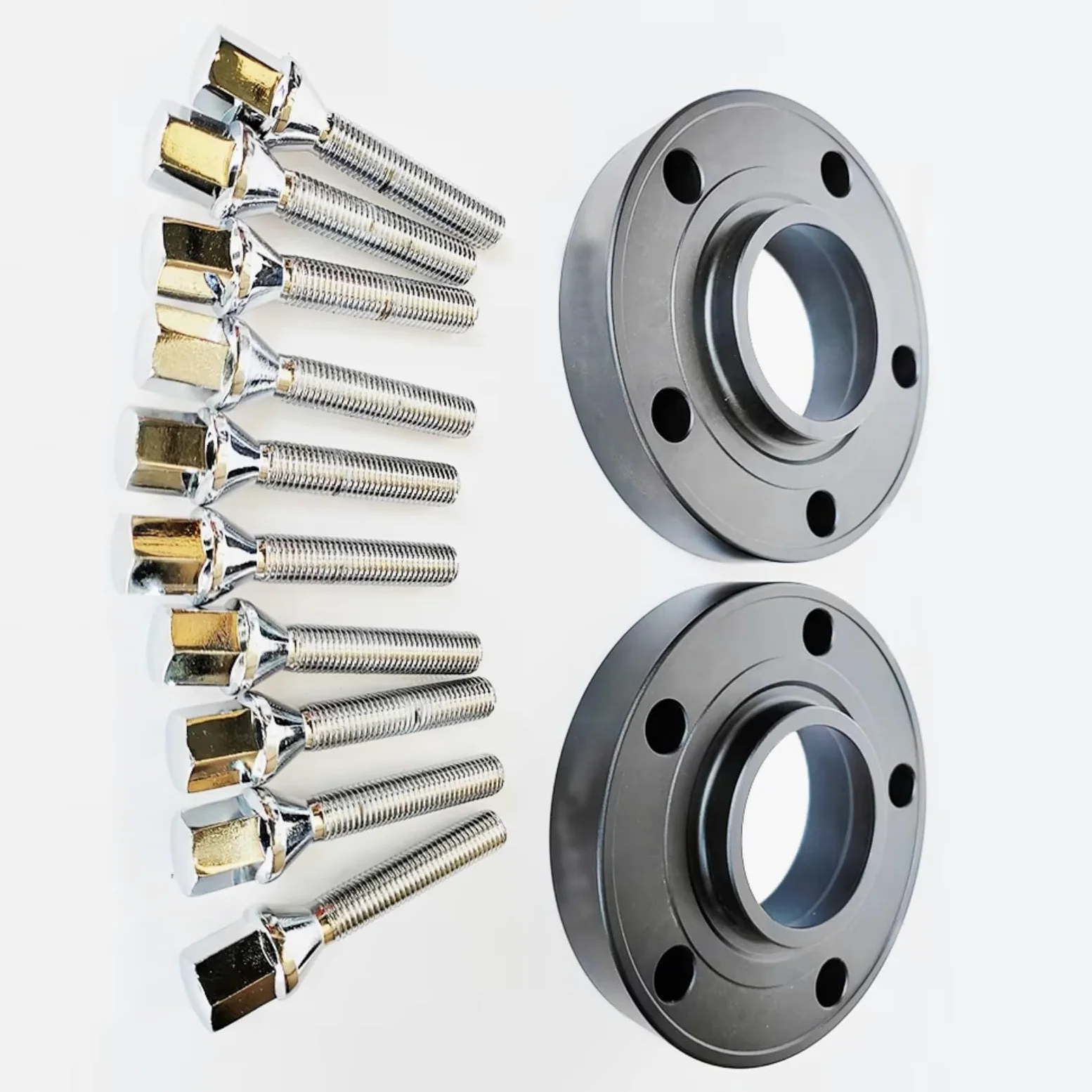 2 Piezas 5X120 Accesorios De Modificación Espaciadores De Rueda Con Perno 72,6 12x1,5 Compatible Con E30 E36 E38 E60 E65 E90 E91 E92 E93 F01 F02 Espaciadores Rueda Coche