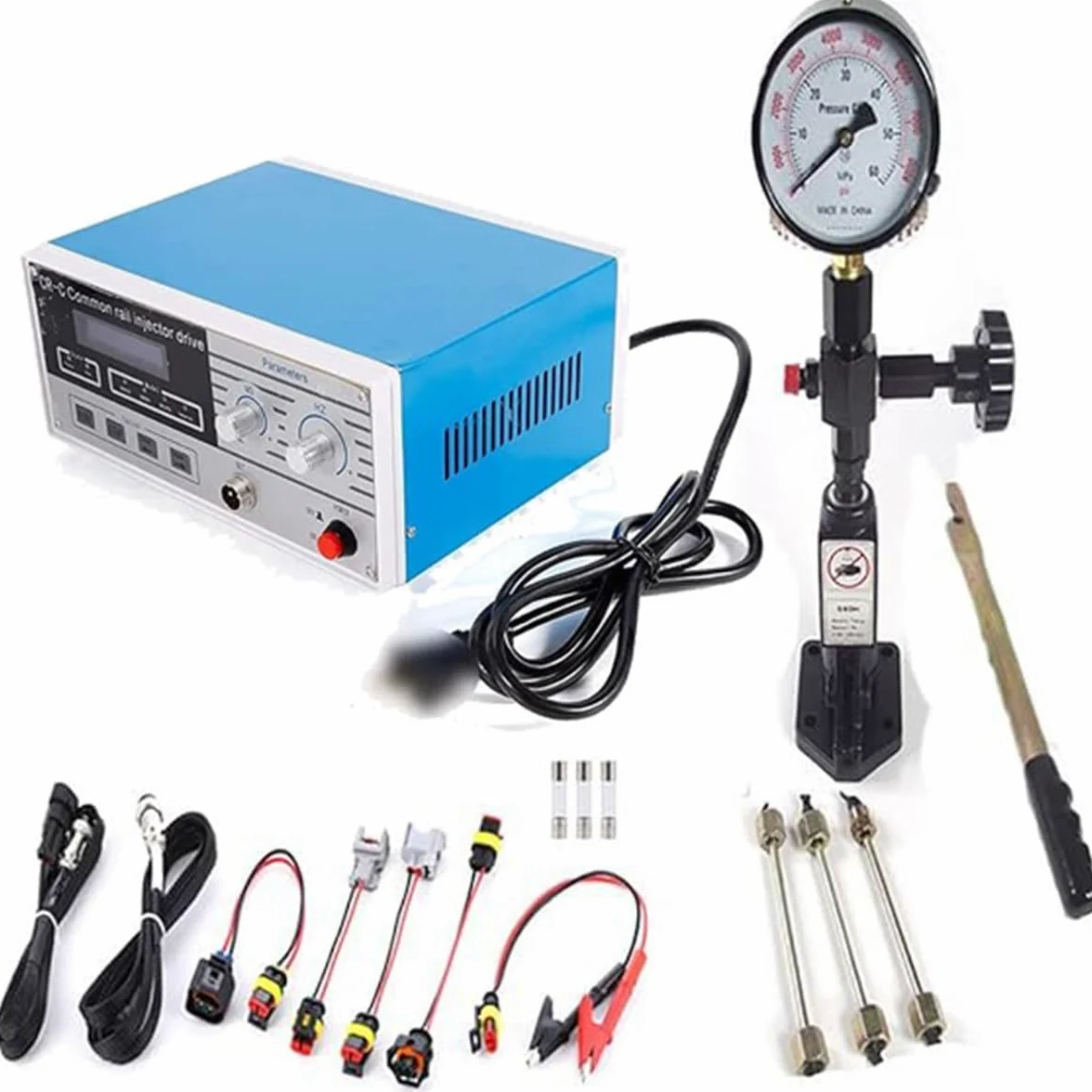 Comprobador Profesional de Inyectores Common Rail CR-C + Comprobador de Inyectores Diesel S60H para Sistemas de Combustible
