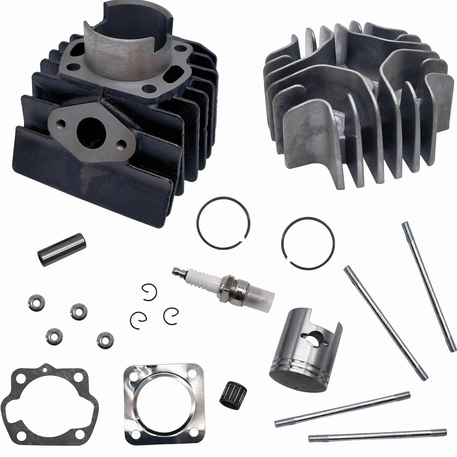 Pieza DE Recambio Kit de Junta de pistón de Cilindro Compatible con LT A50 LT50 JR50 LT Quadrunner 11111-04001 11210-04012-0F0 11141-04000