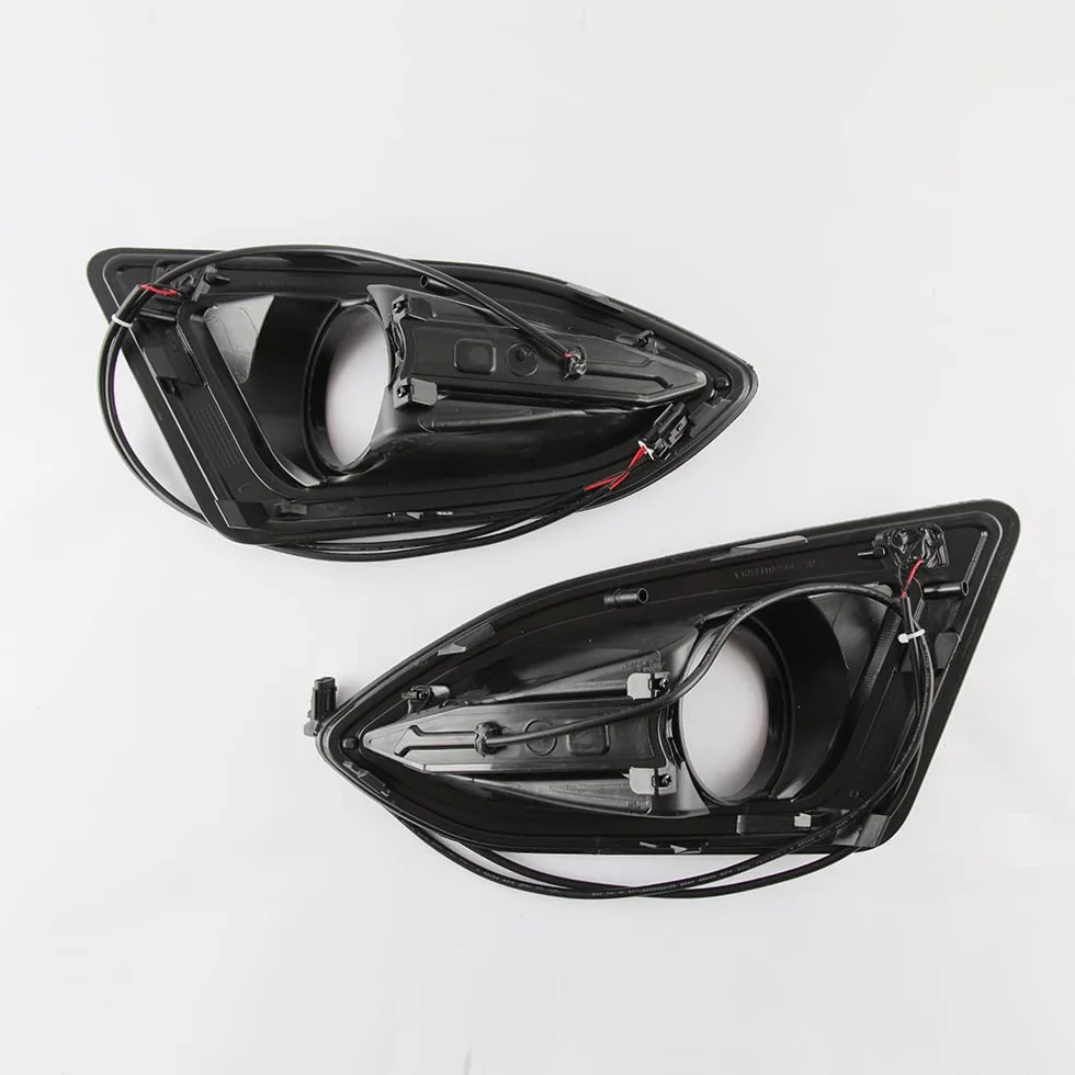 Luces diurnas LED DRL para Ford Edge 2015 2016 2017 2018, Parachoques delantero LED blanco DRL + intermitentes amarillos