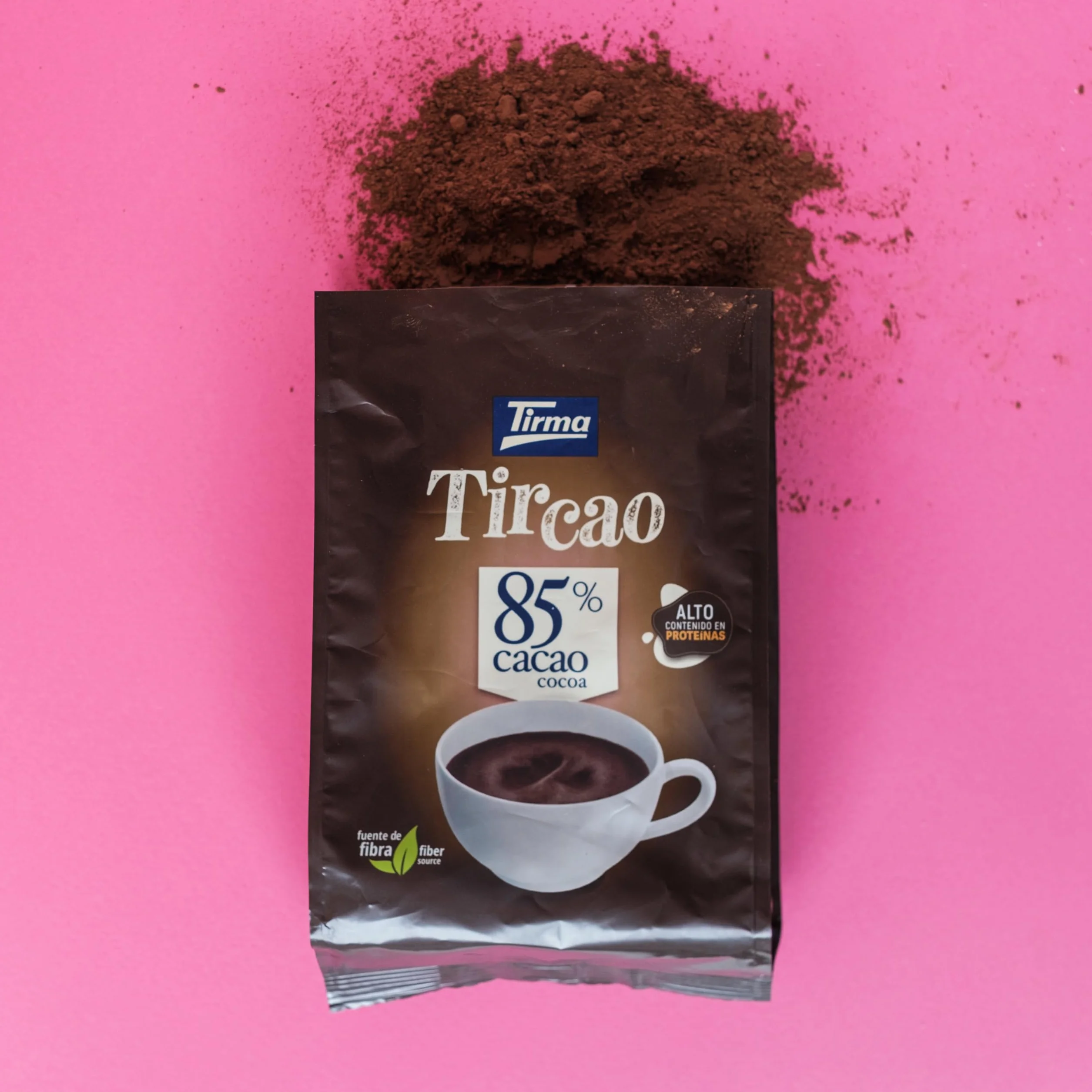 Tirma TirCao 85% Cacao Soluble 350 g Cacao en Polvo Intenso Sin Gluten Apto para Veganos